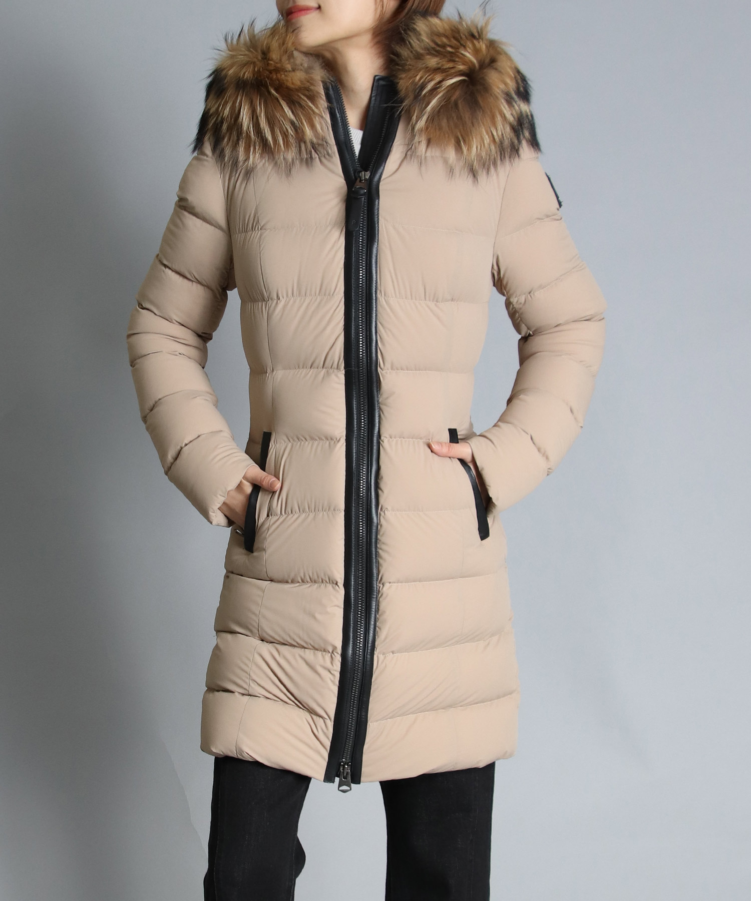 MACKAGE マッカージュ ラクーンファー ミディアムダウンコート www ...