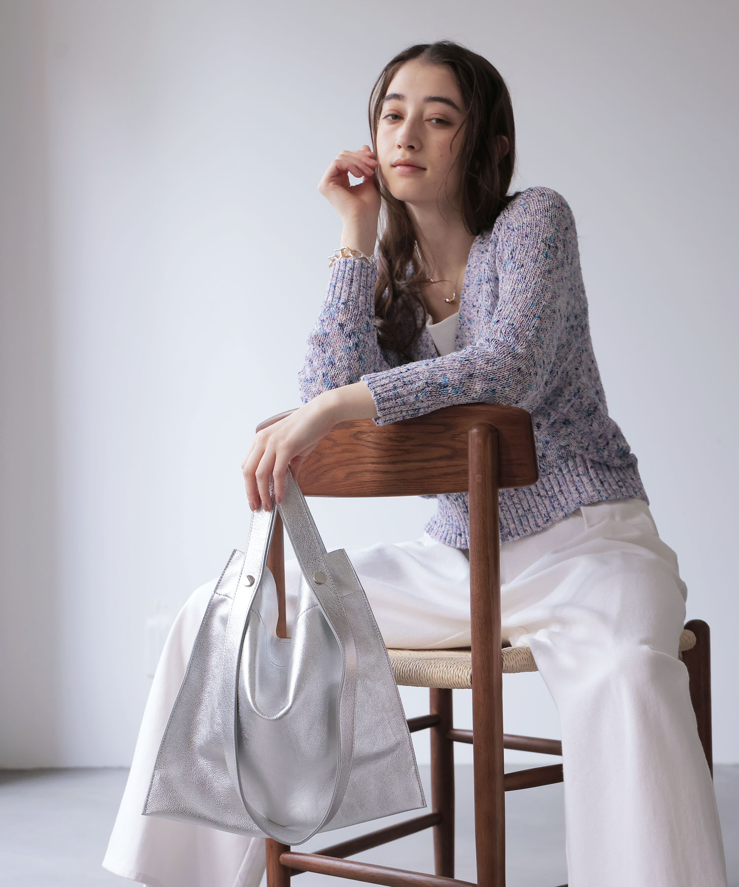 カウレザー2デザインハンドル 薄マチA4トートバッグ【BEAURE/ヴュレ】