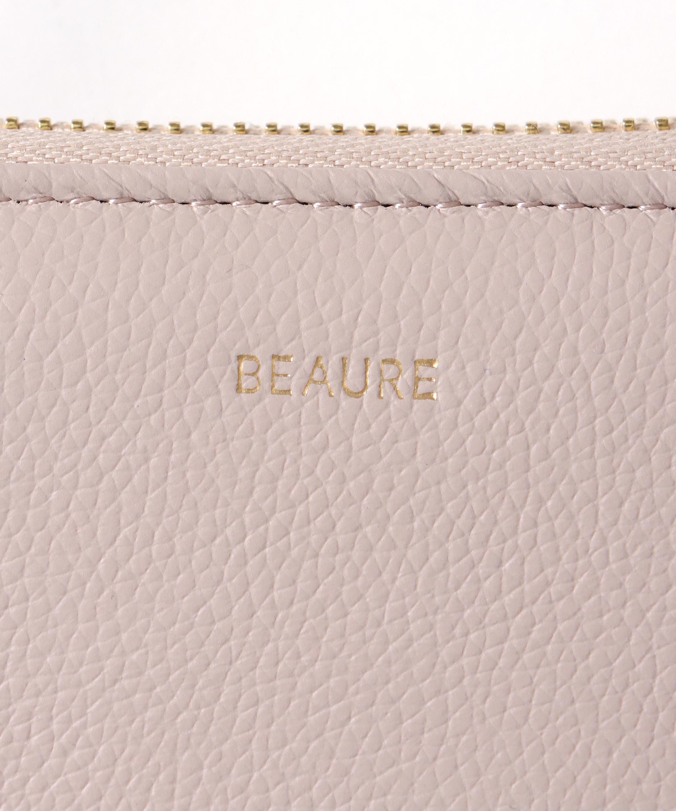 カウレザーハンドストラップ付 バイカラーミニウォレット