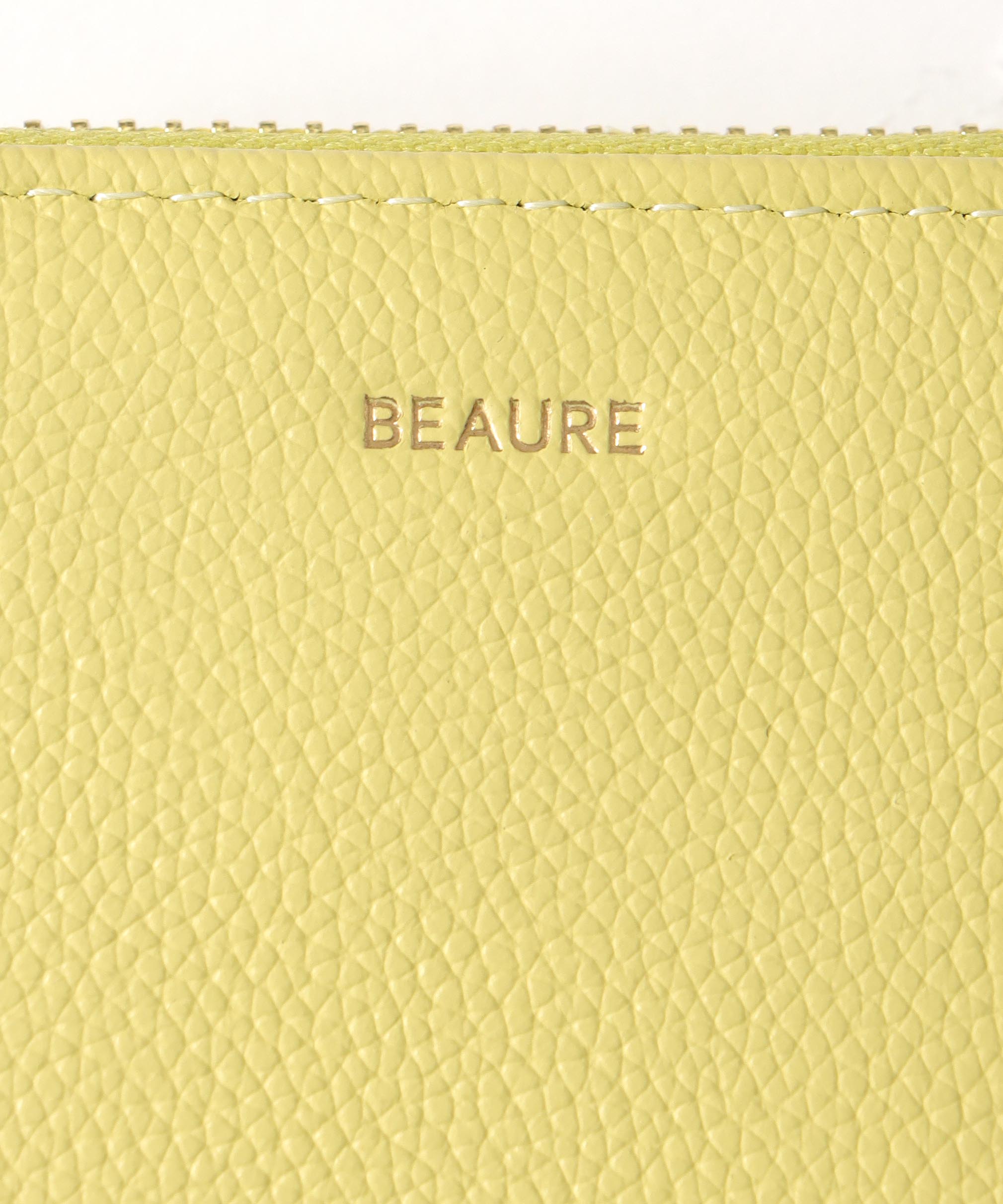 カウレザーハンドストラップ付 バイカラーミニウォレット