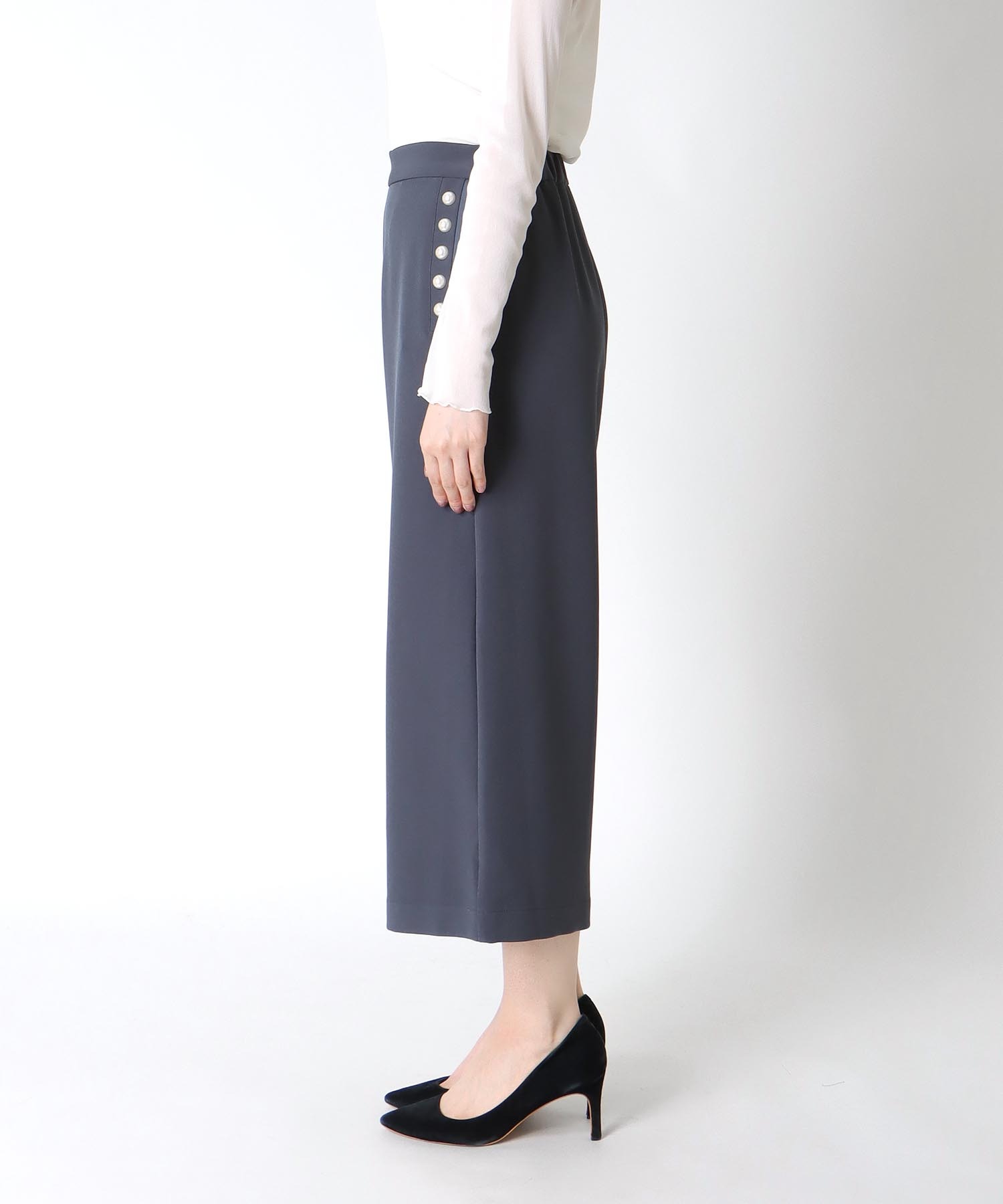 パール付きガウチョパンツ