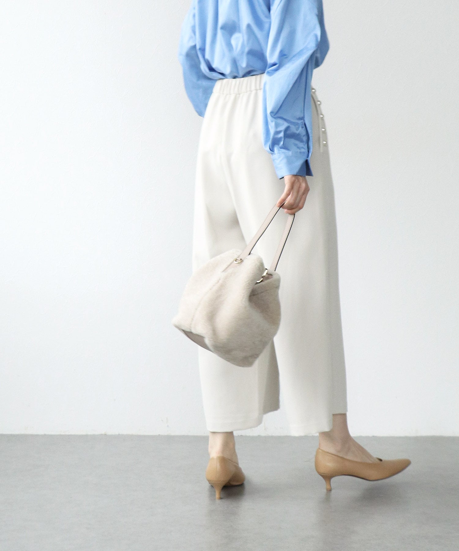 パール付きガウチョパンツ