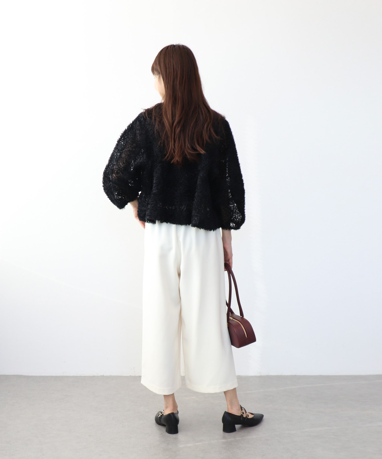 パール付きガウチョパンツ