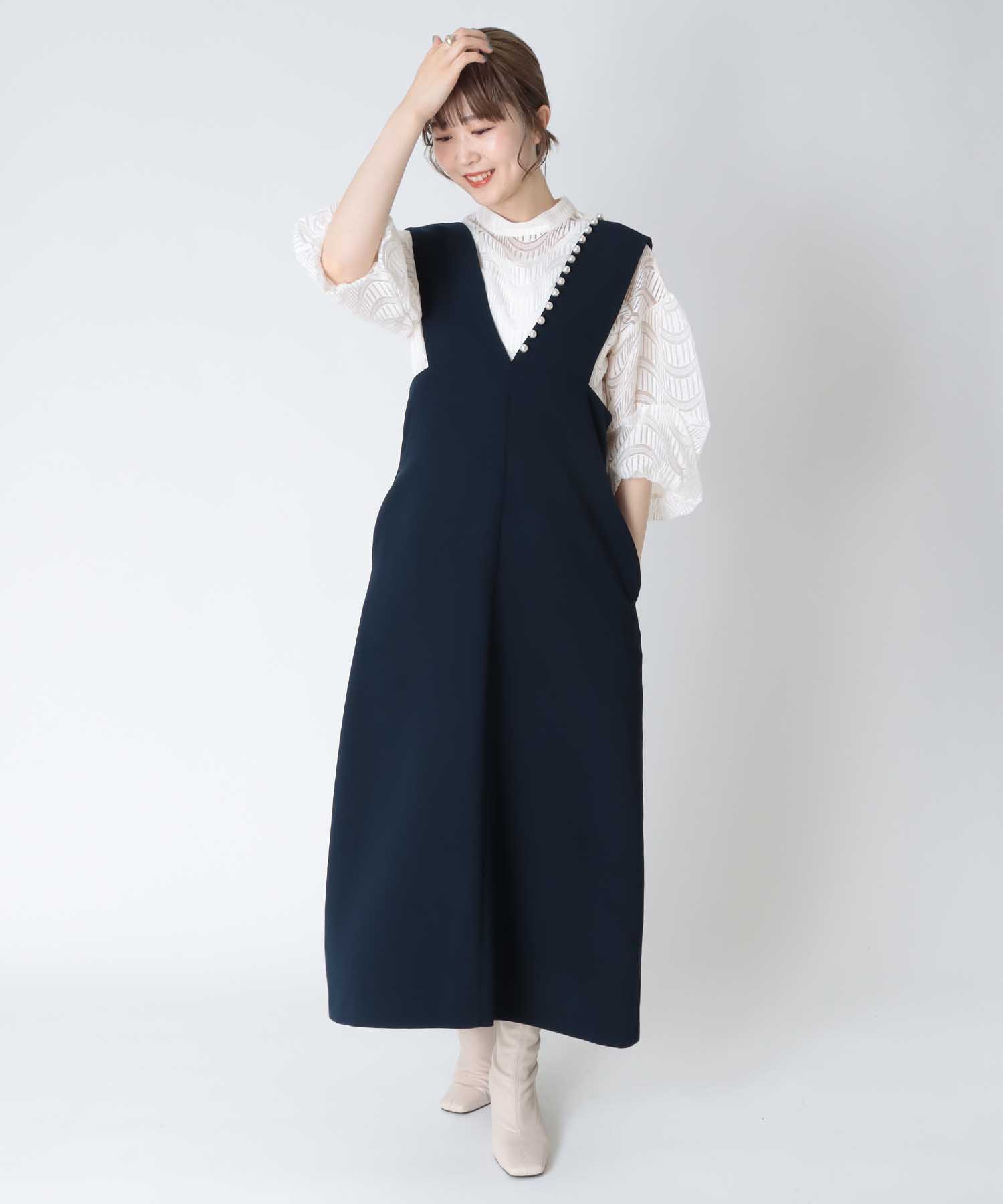 パール付vサスペンダーワンピース On Jione Store アンドオン ジオン商事公式オンラインストア
