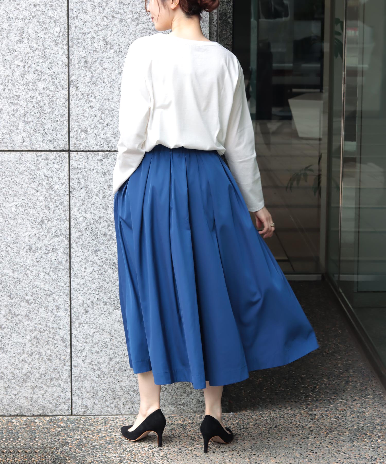 パール付フレアスカート | AND ON JIONE STORE(アンドオン)ジオン