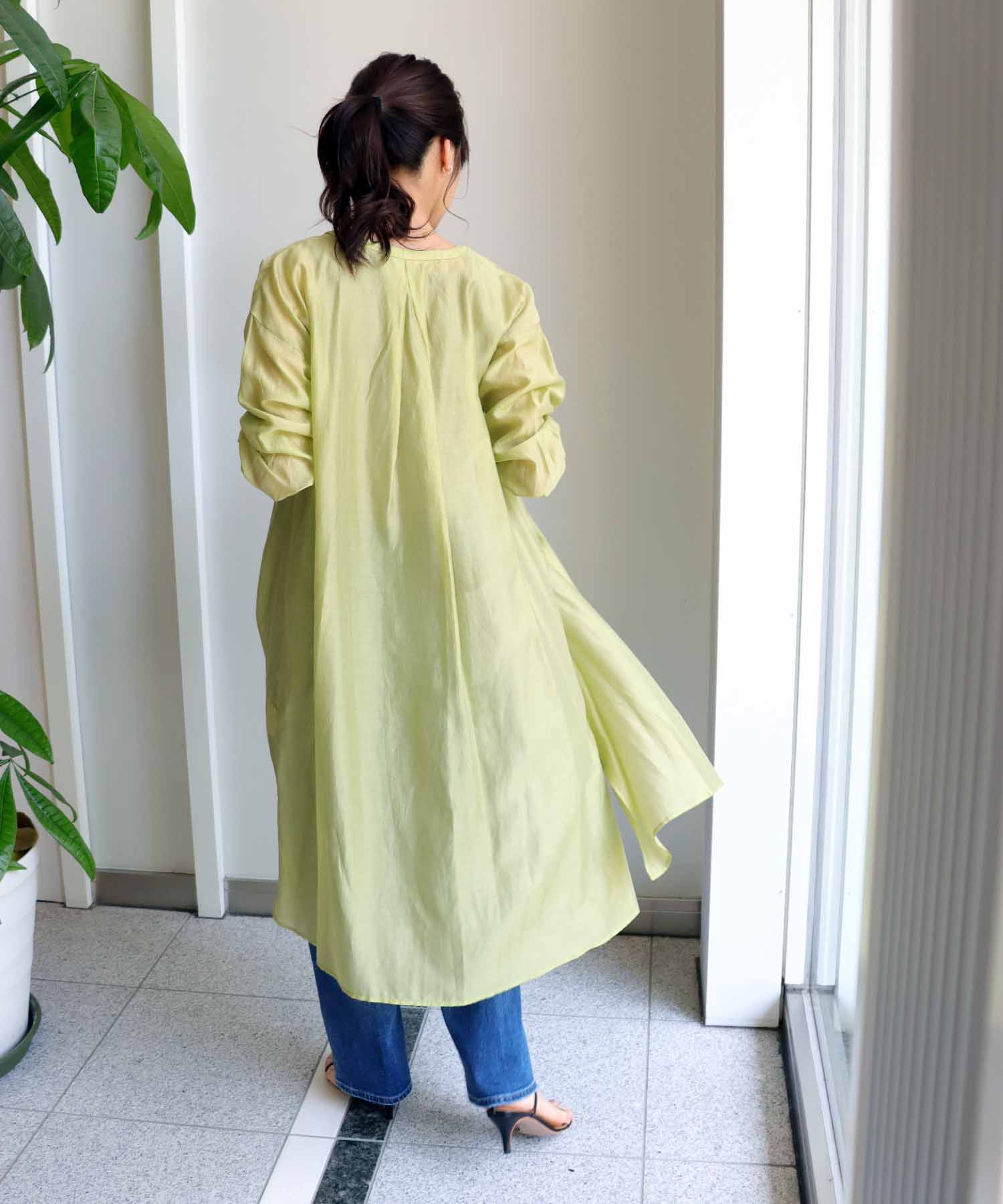 エアリーテンセル ロングシャツ