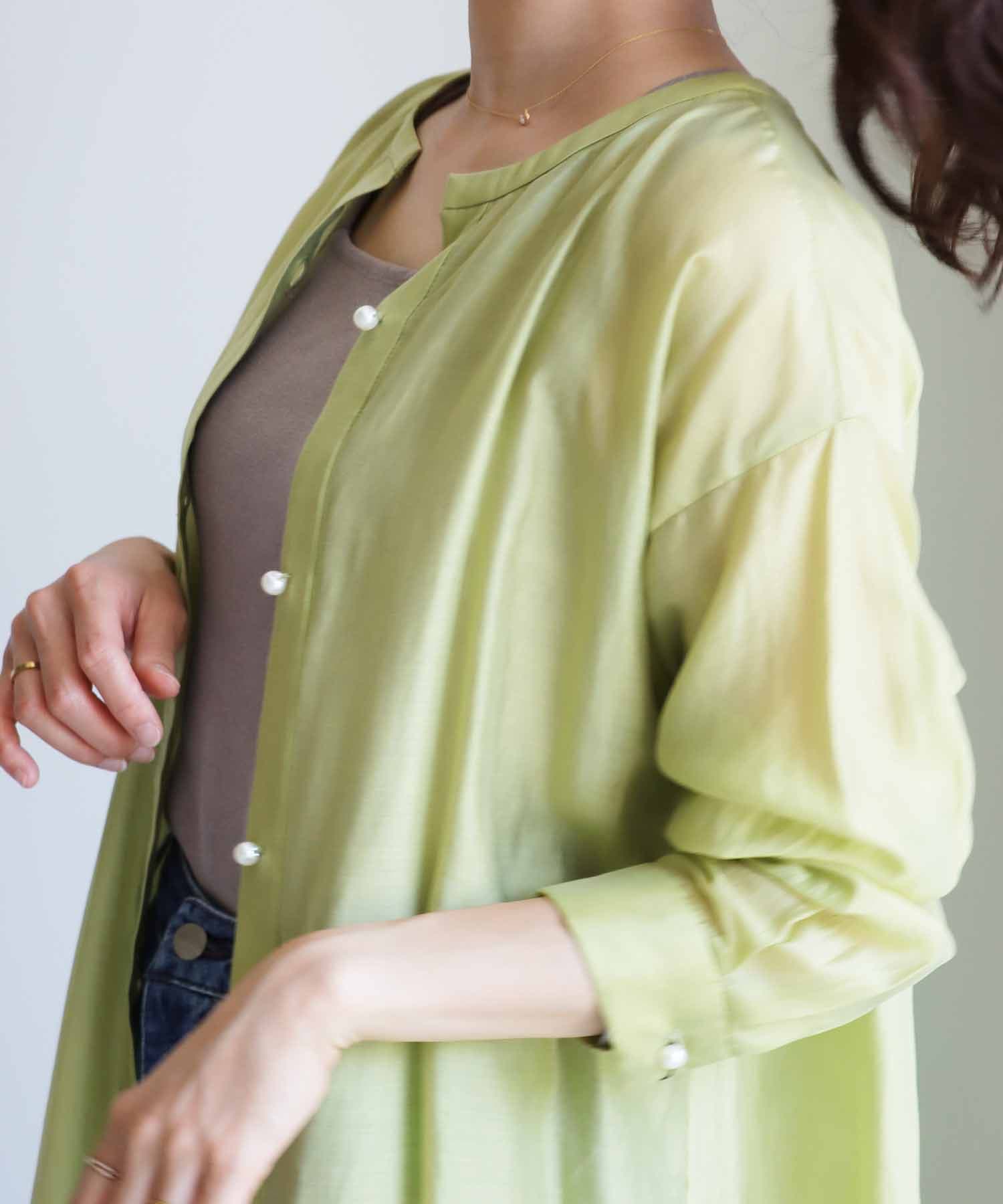 エアリーテンセル ロングシャツ