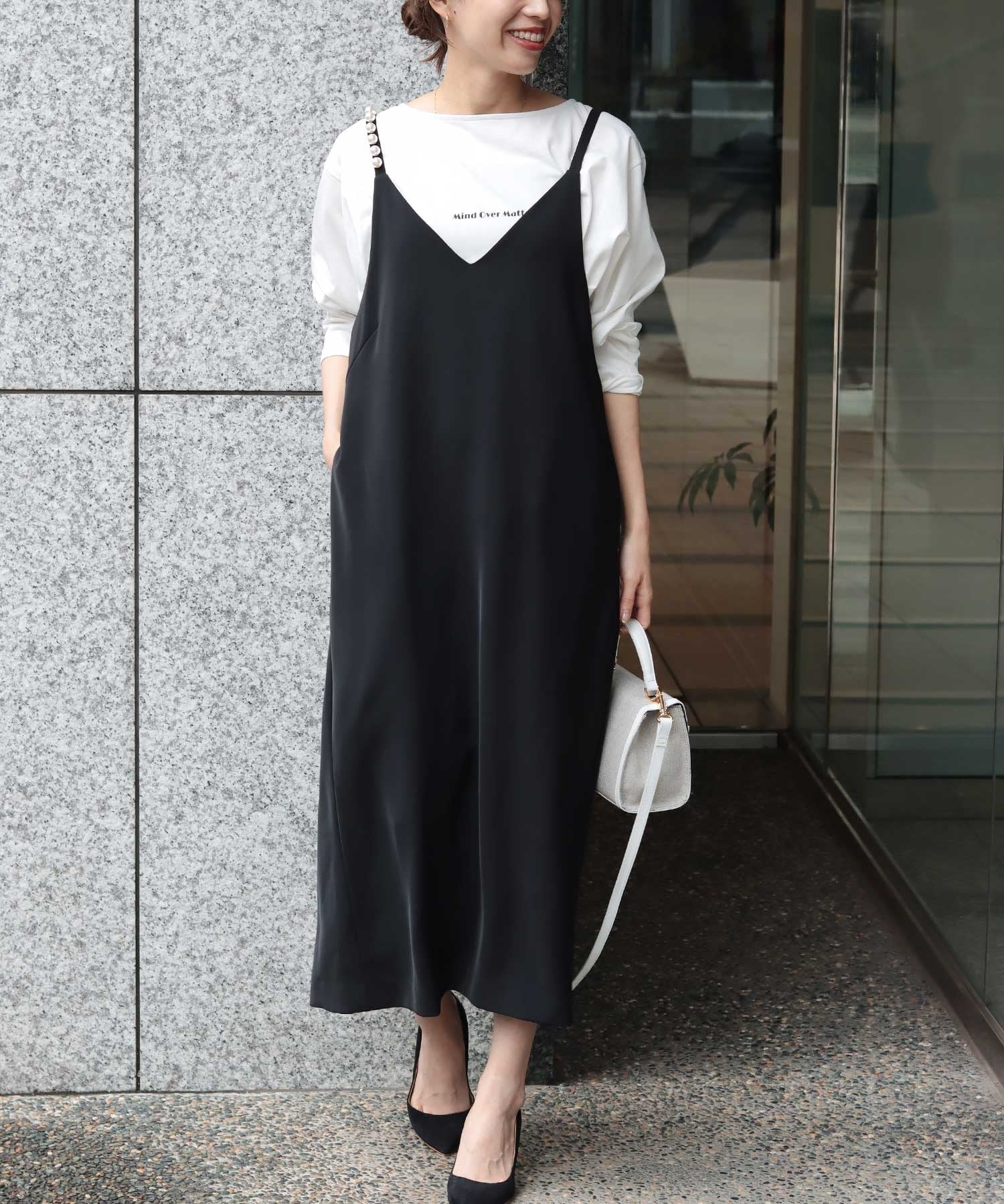 パール付キャミワンピース | AND ON JIONE STORE(アンドオン)ジオン パール付キャミワンピース | AND ON JIONE STORE(アンドオン)ジオン
