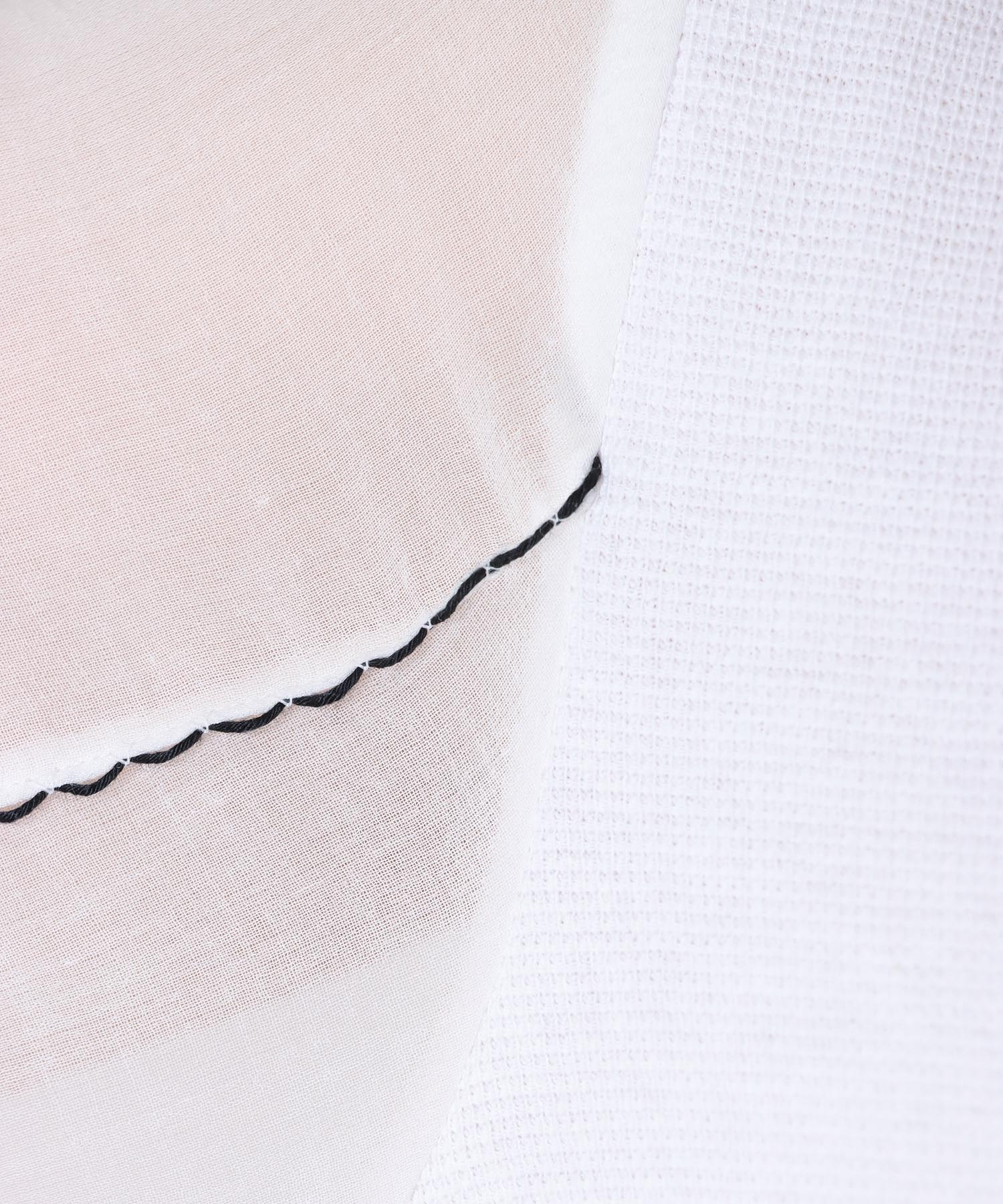 スリーブ刺繍7分袖カットソー | AND ON JIONE STORE（アンドオン 