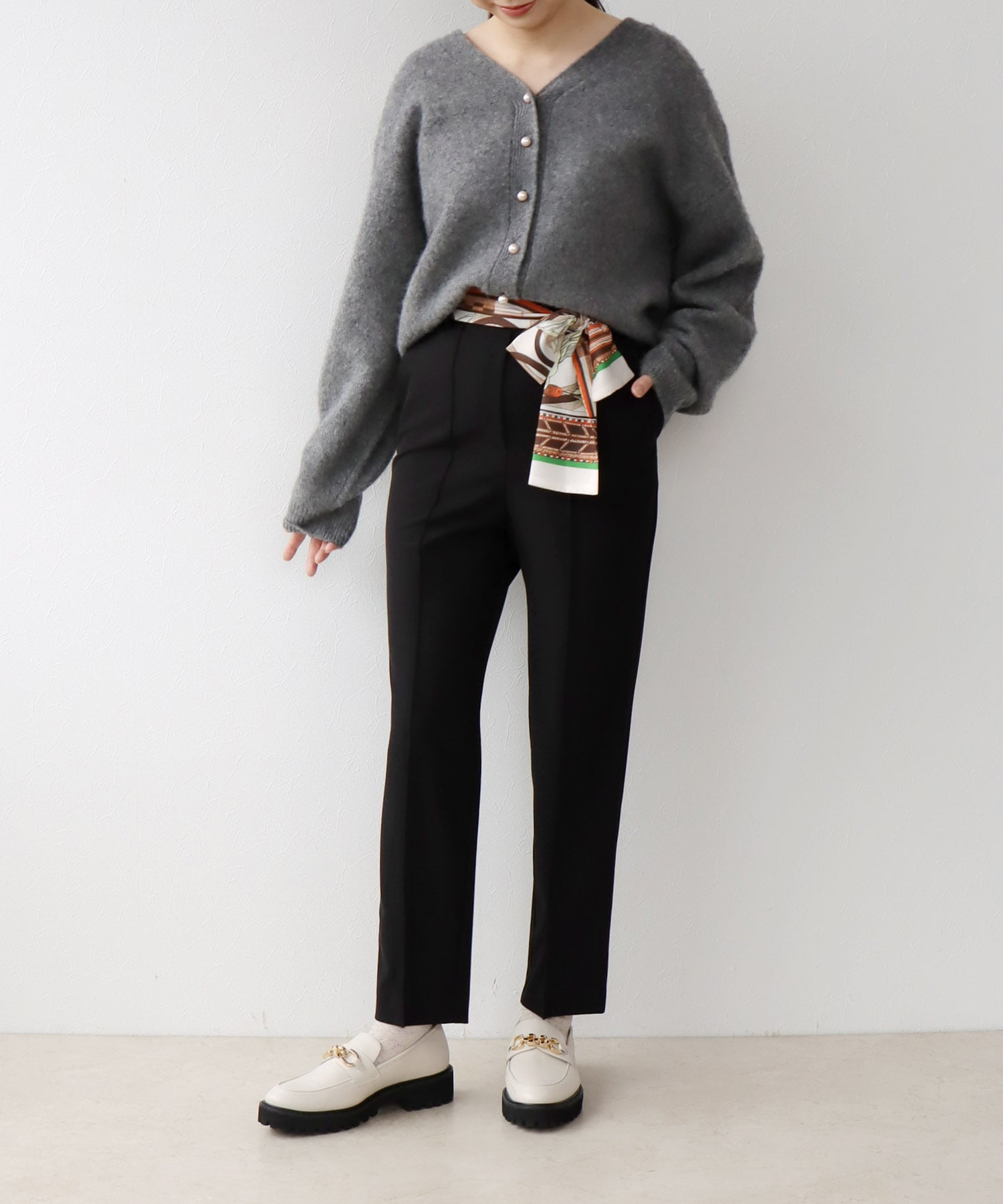 ネイビーサキソニー テーパードパンツ （その他パンツ