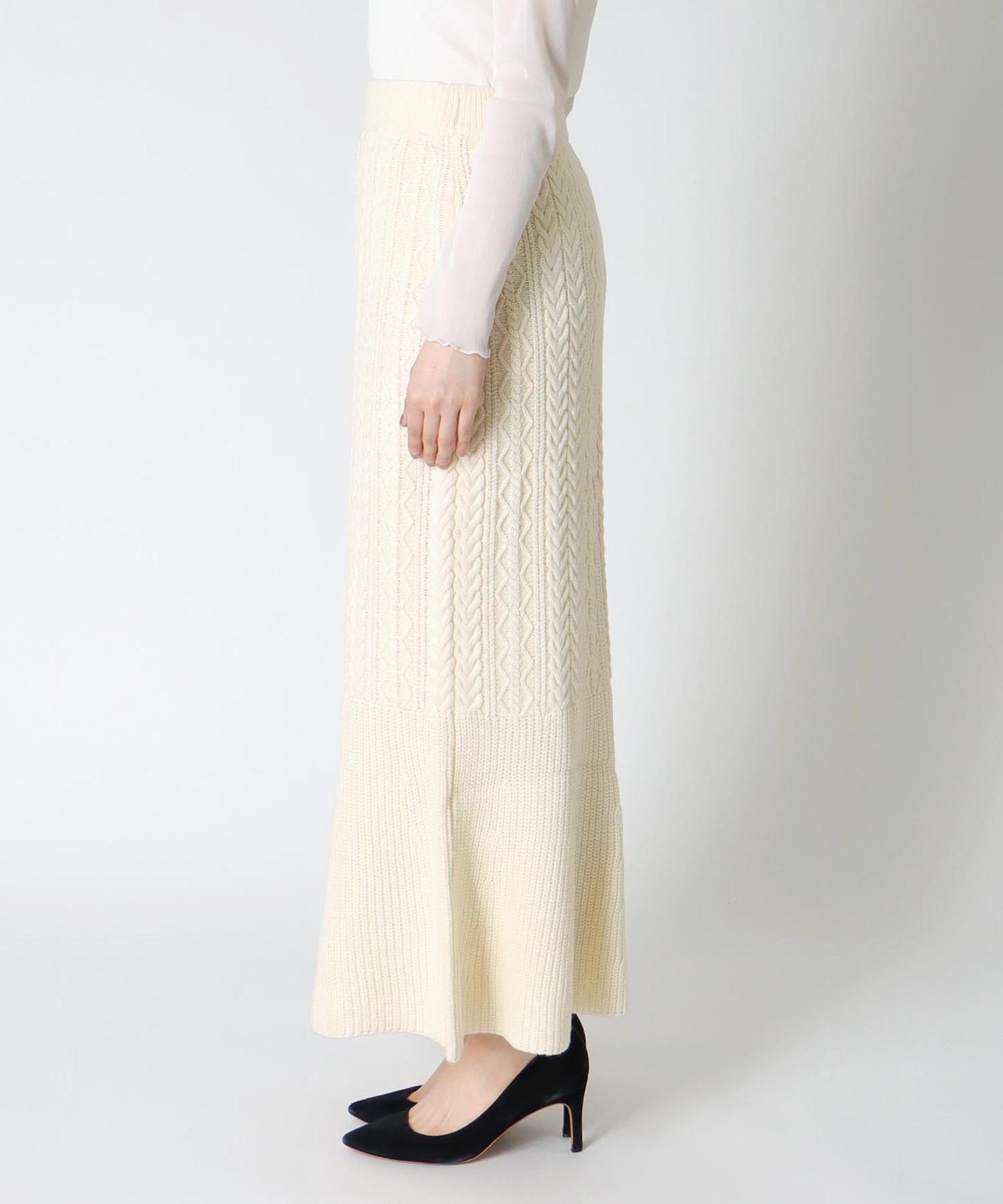ケーブルマーメイドスカート