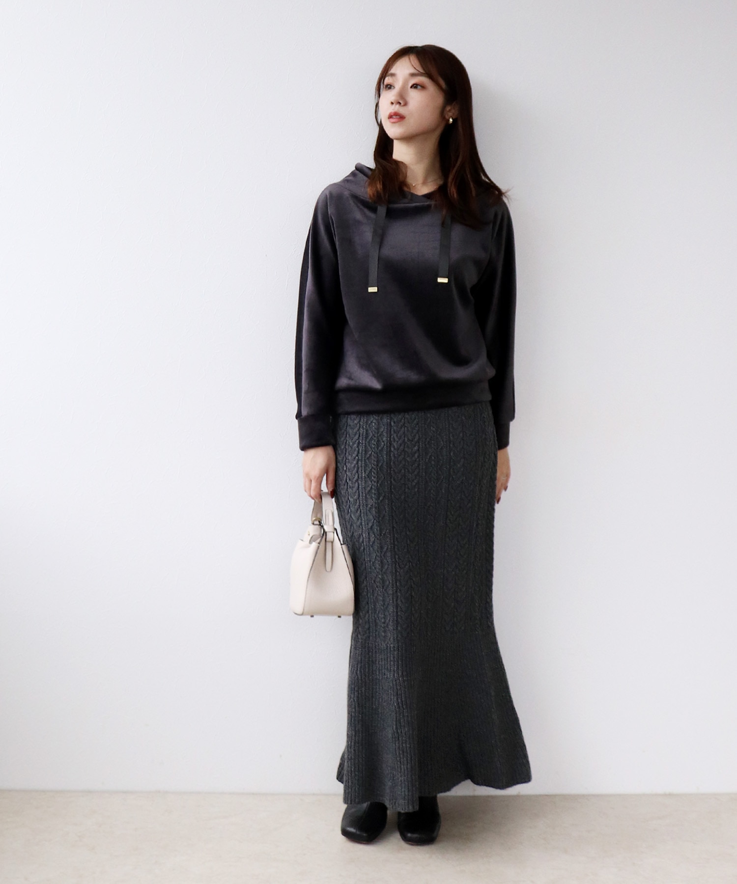 ケーブルマーメイドスカート