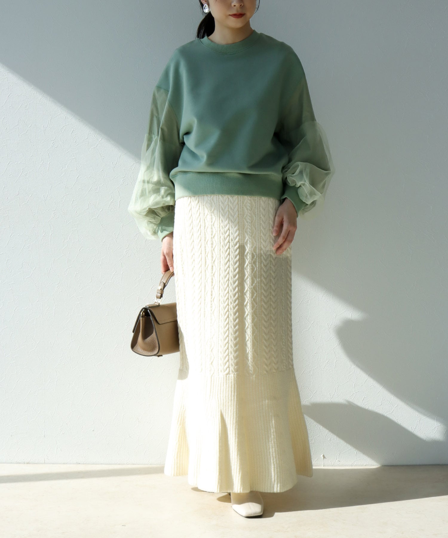 ケーブルマーメイドスカート