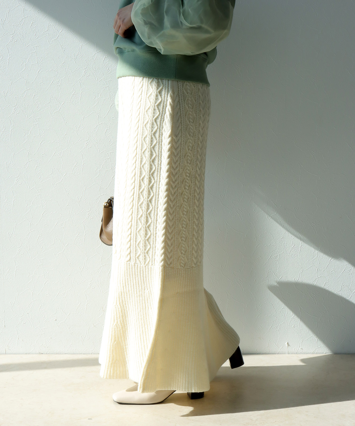 ケーブルマーメイドスカート