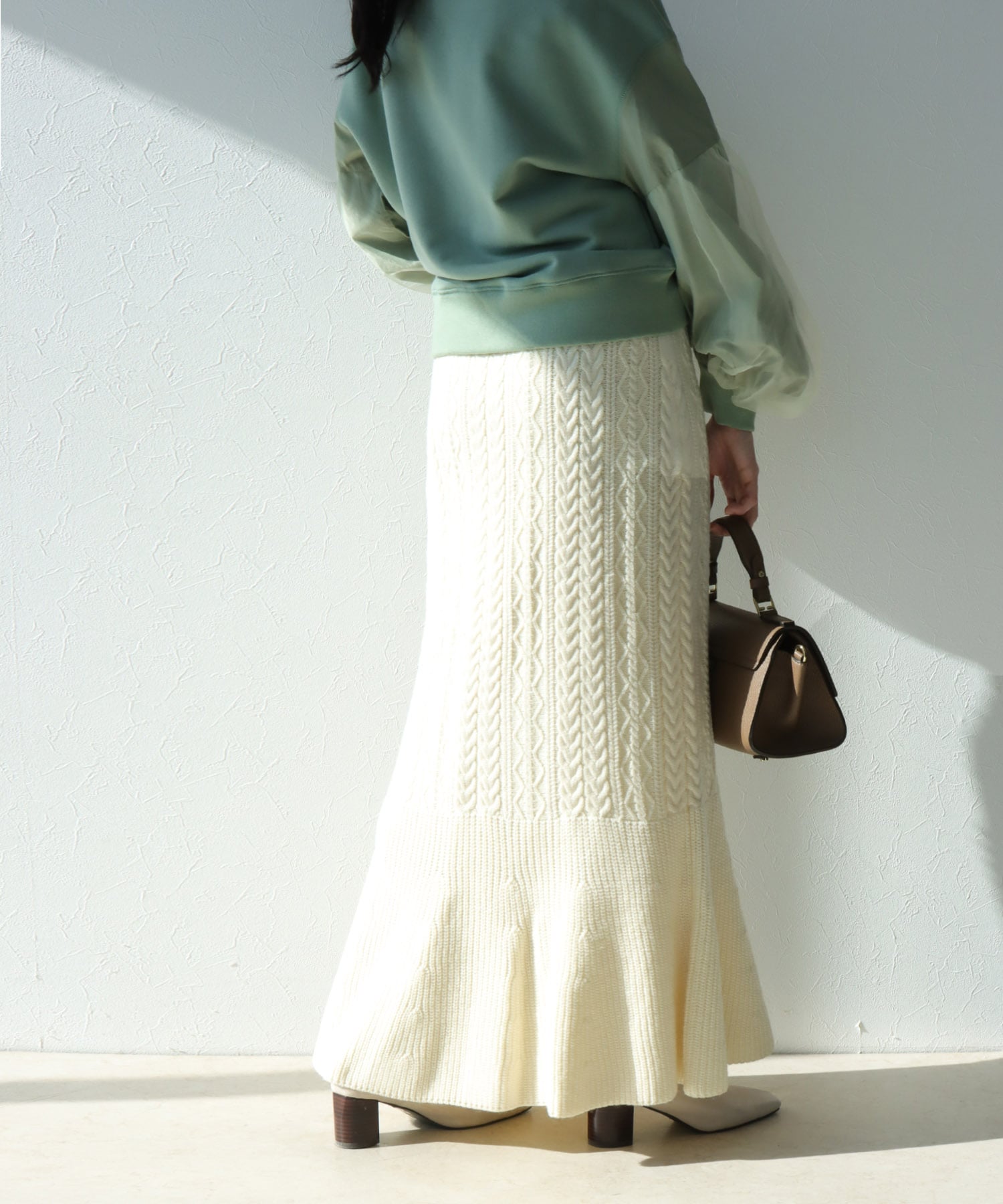 ケーブルマーメイドスカート