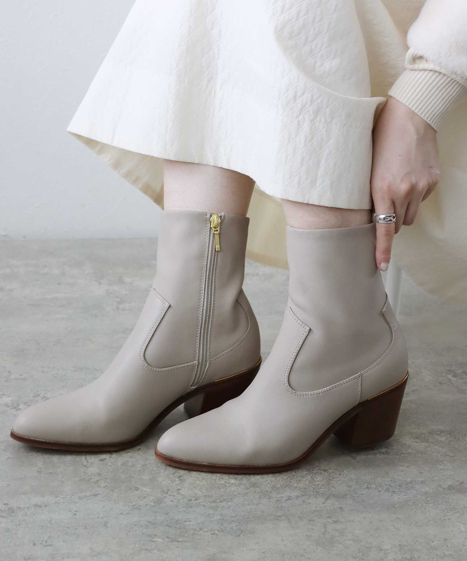 Chloe クロエ レザー ショートブーツ ブーティ ウェッジソール