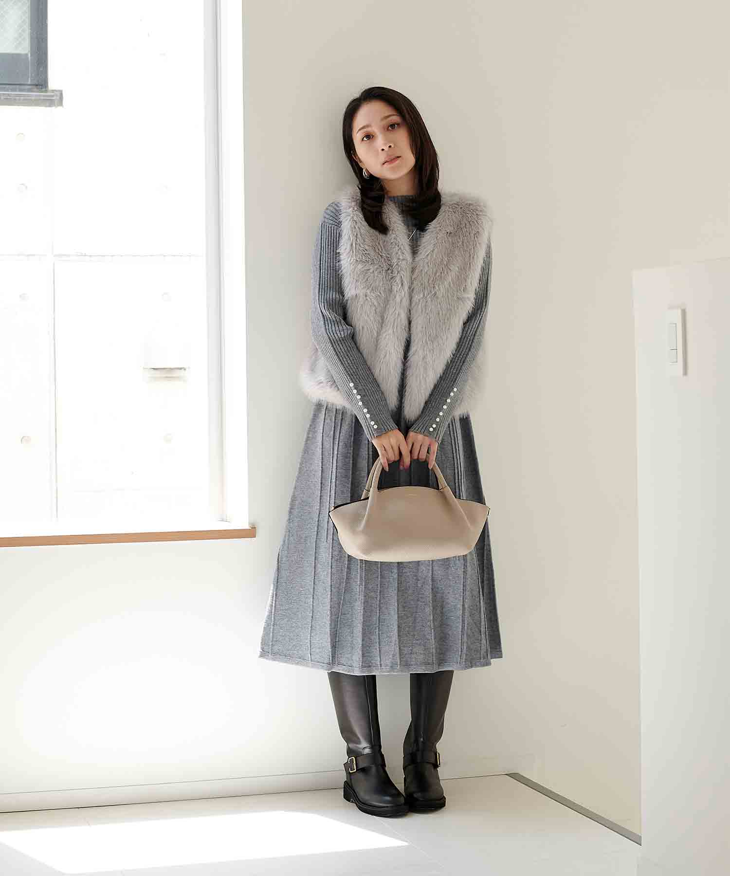 3.5cmヒール ロングブーツ | AND ON JIONE STORE（アンドオン