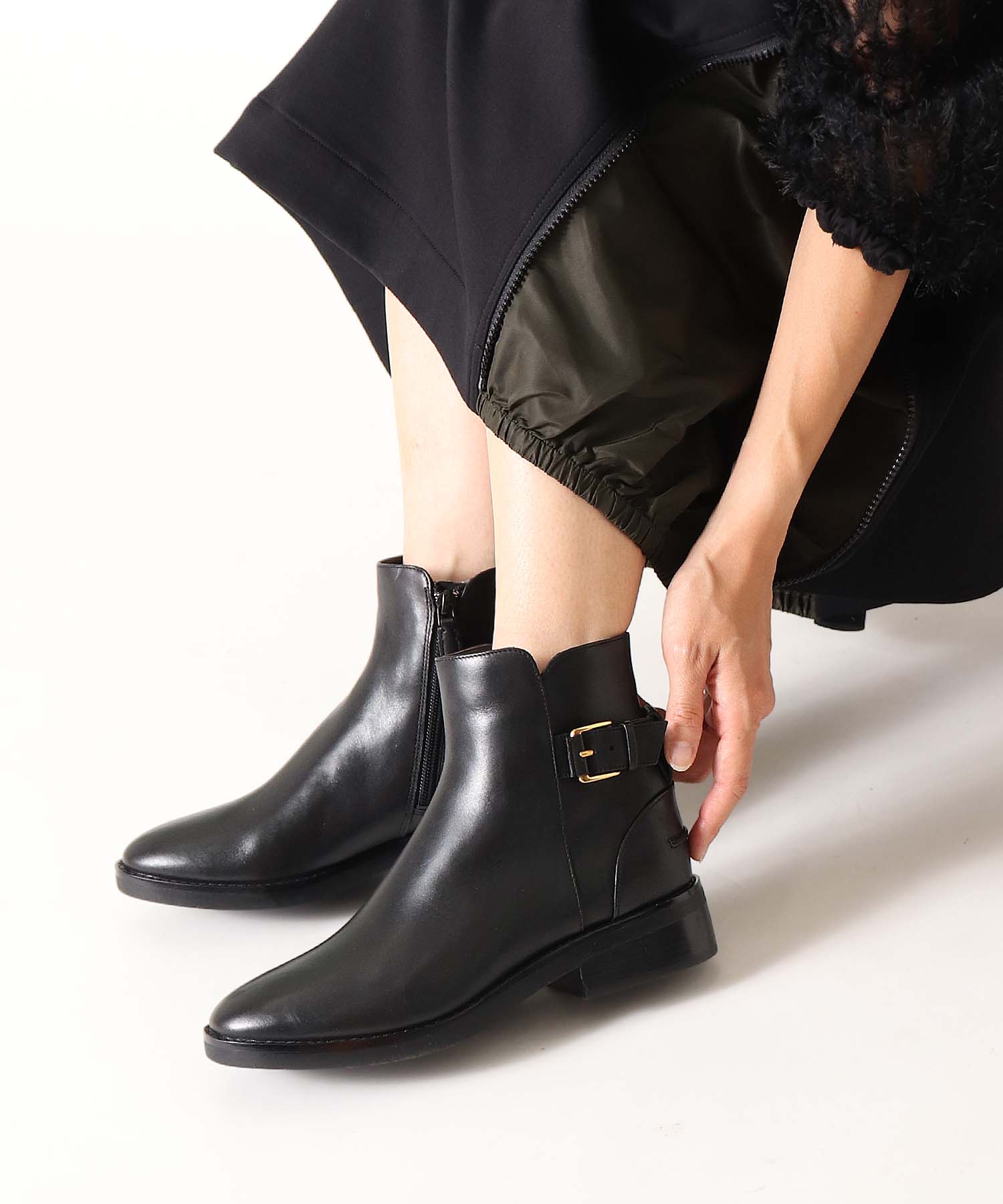 シュートブーツ Hampshire Buckle Bootie【COLE HAAN/コールハーン ...