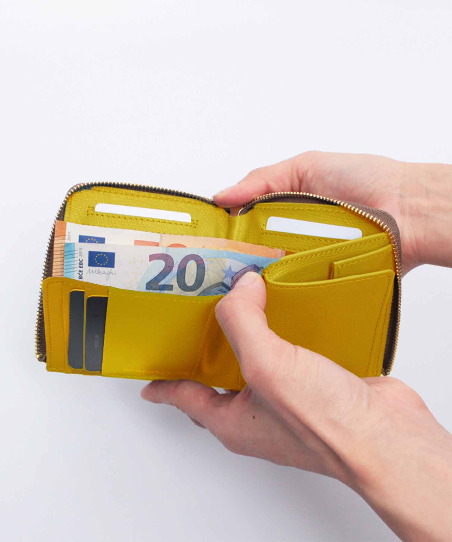 リザード型押しレザー 二つ折りL字型財布【VIOLAd'ORO/ヴィオラドーロ】