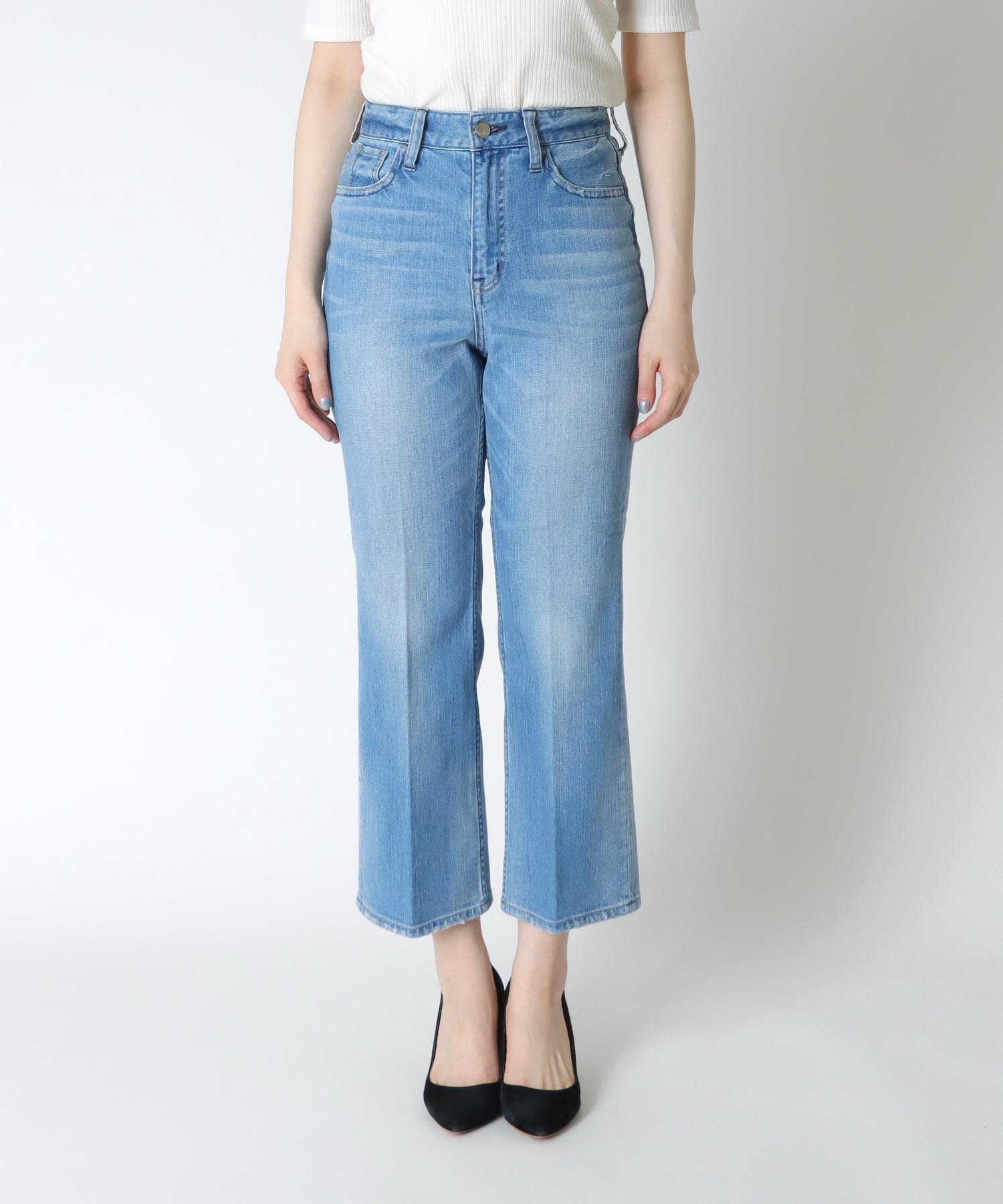 クロップドフレアデニムパンツ Lotus Crop【Healthy DENIM/ヘルシーデニム】