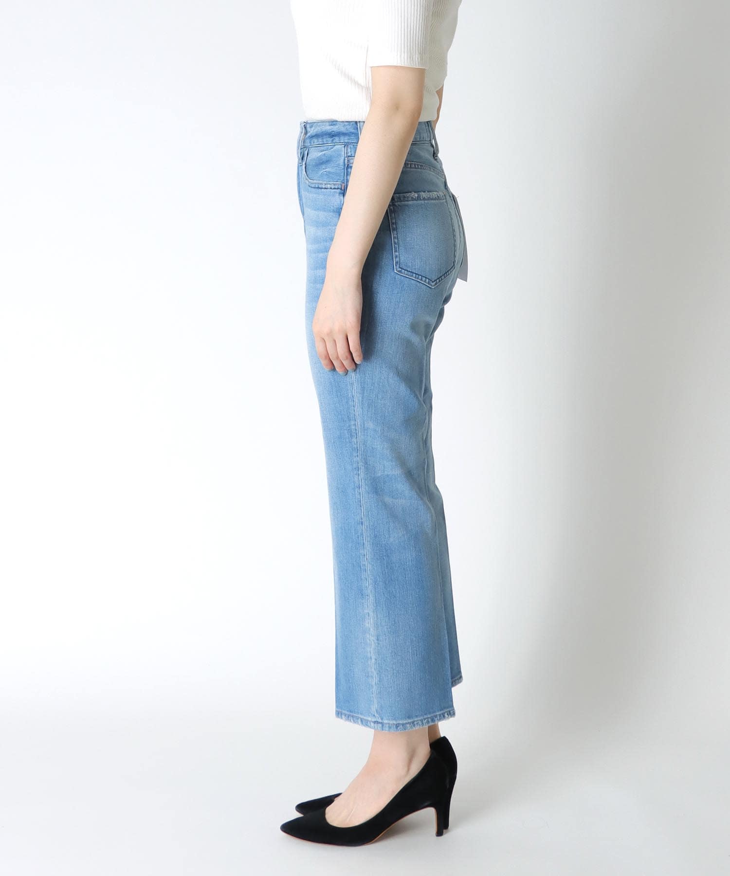 クロップドフレアデニムパンツ Lotus Crop【Healthy DENIM/ヘルシーデニム】