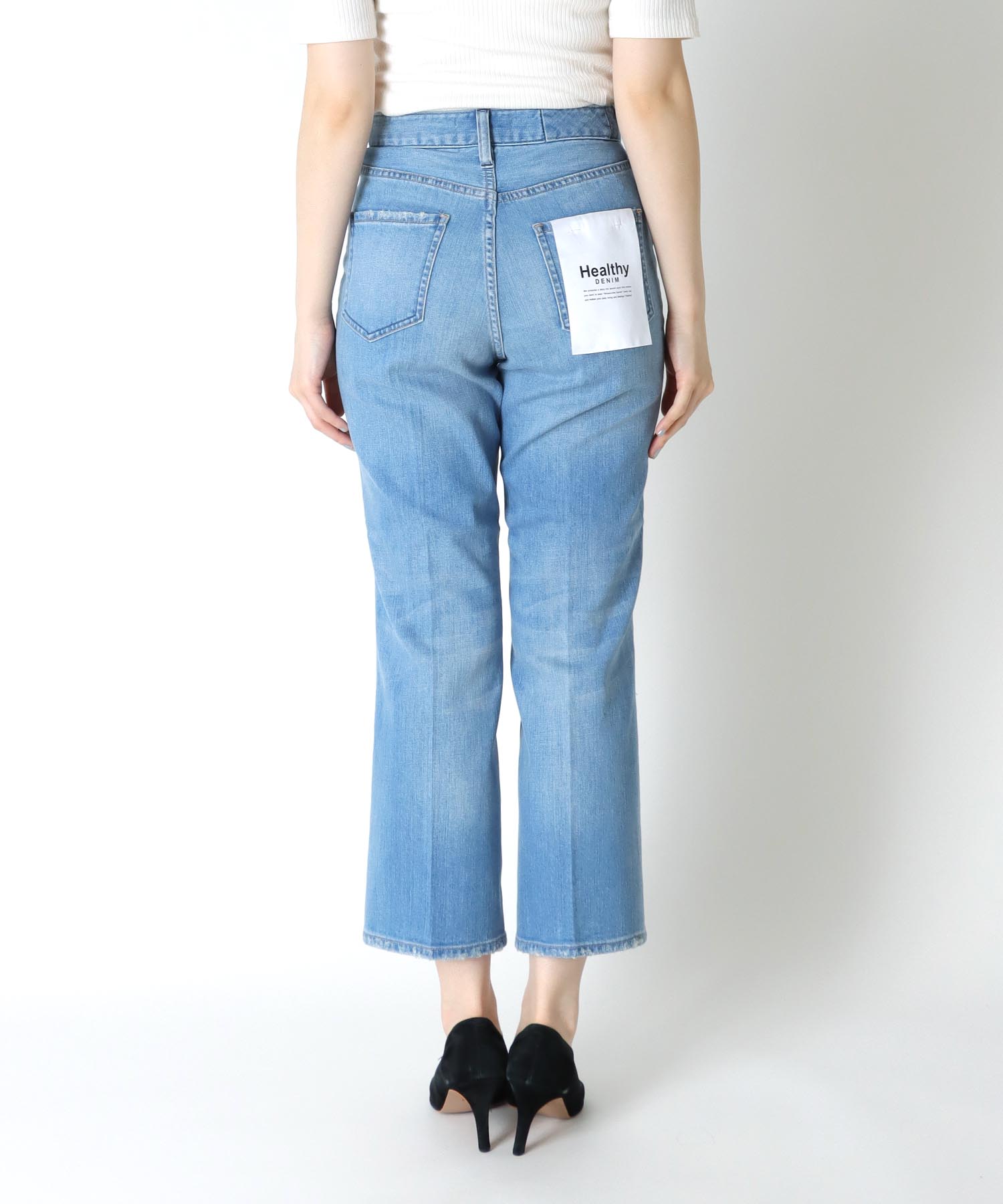 クロップドフレアデニムパンツ Lotus Crop【Healthy DENIM/ヘルシーデニム】