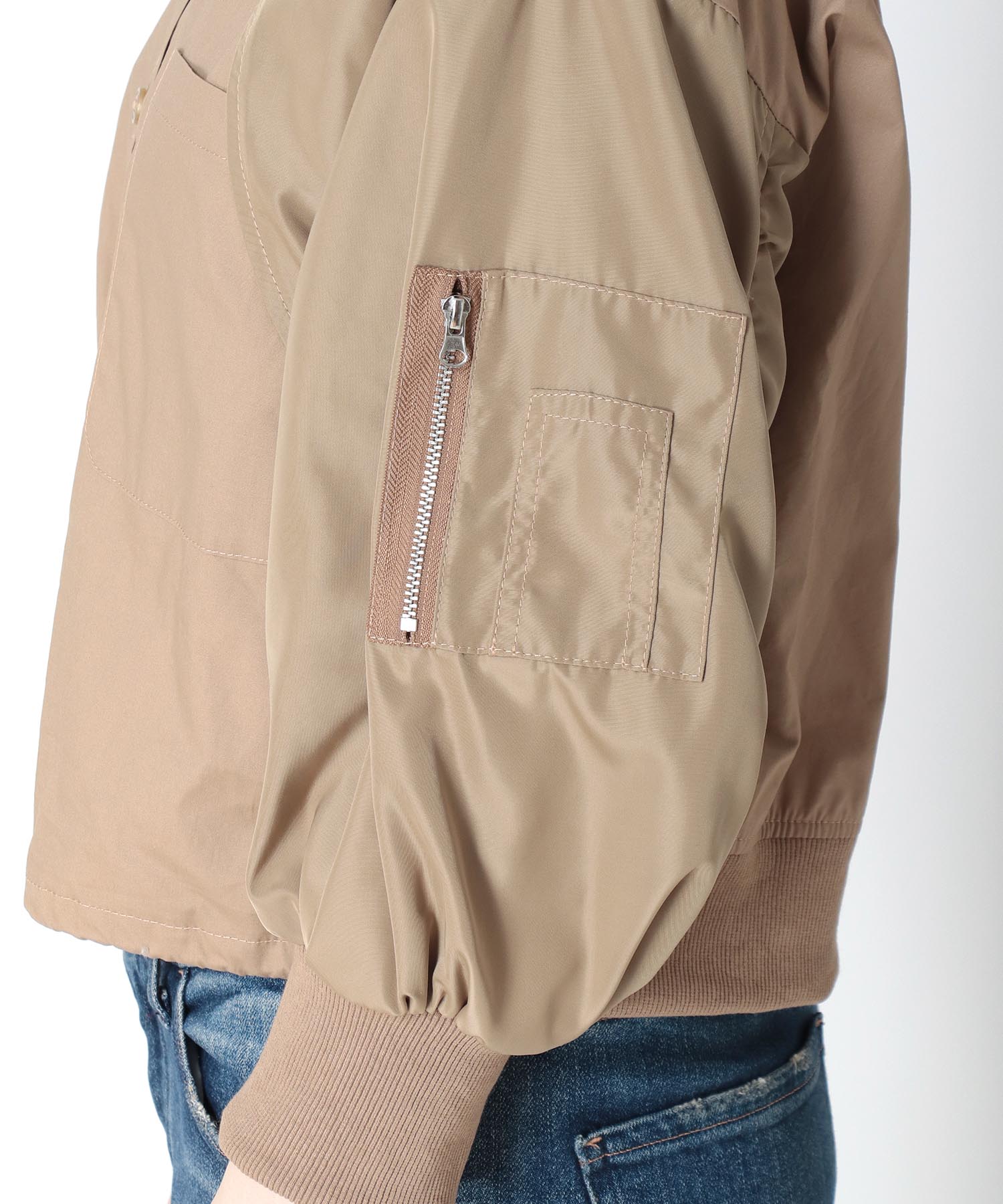 綿ツイルMA-1シャツブルゾン | AND ON JIONE STORE（アンドオン