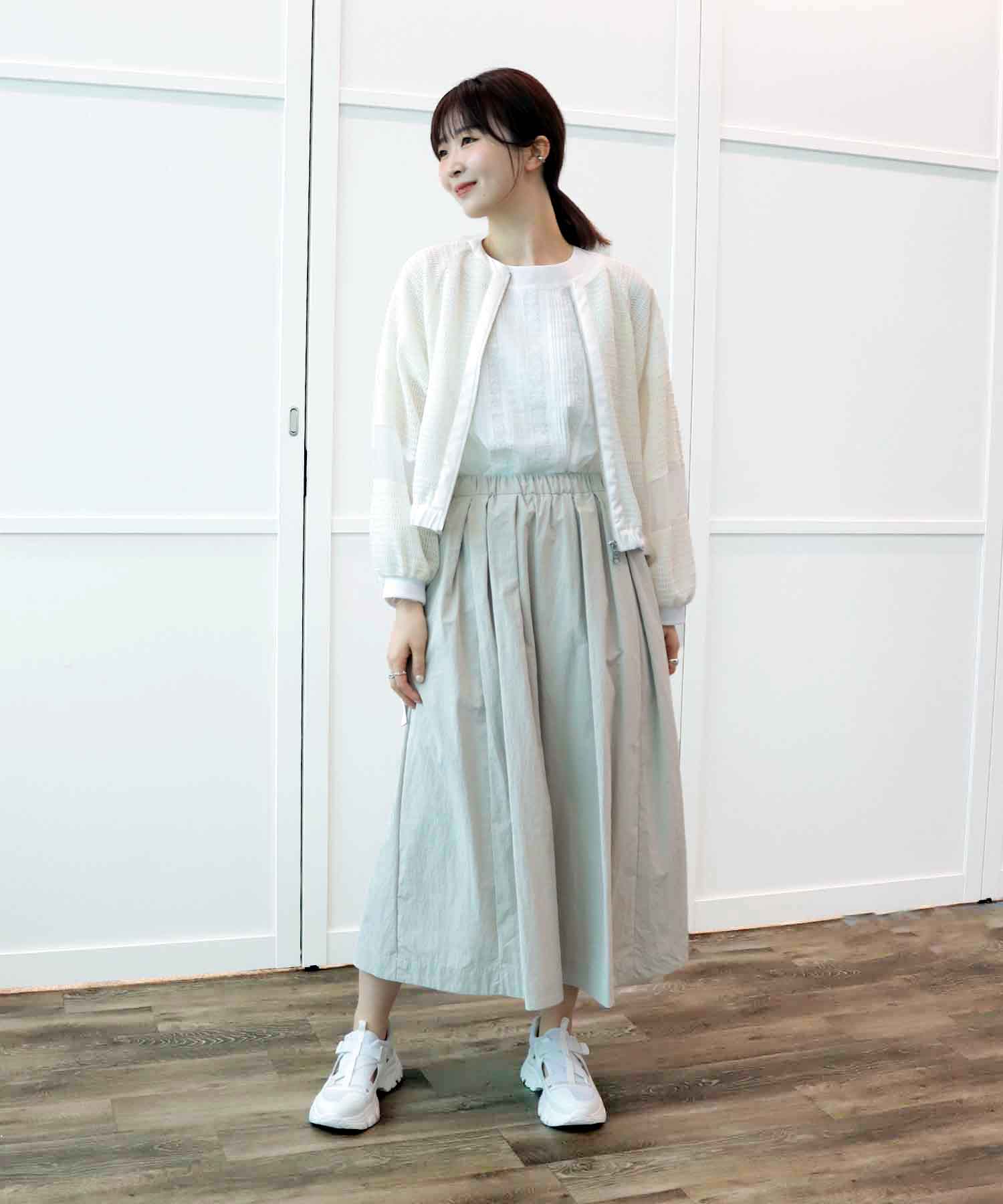 メッシュ切替えブルゾン