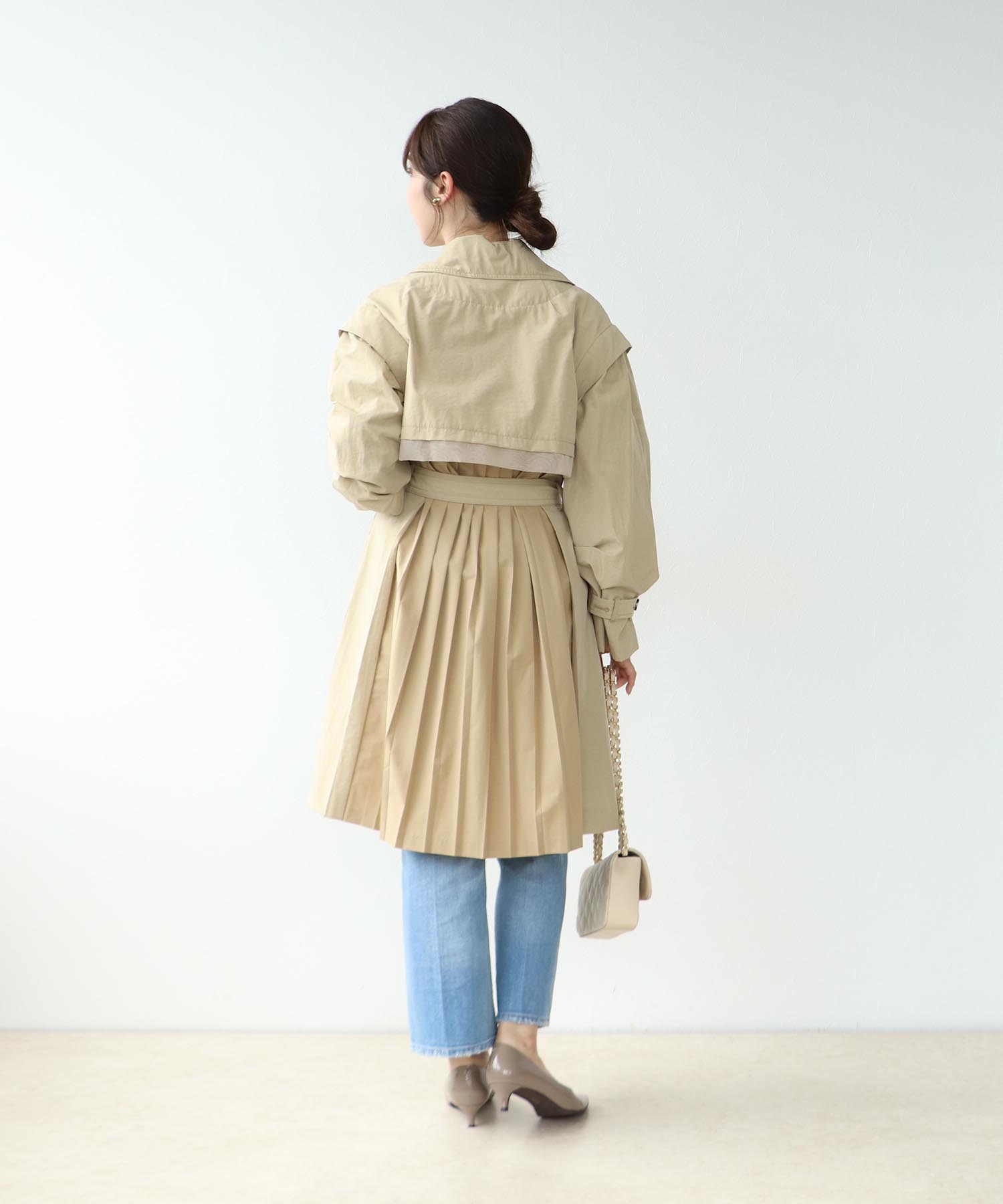 トレンチコート スタッズ ステージ衣装にも DIY