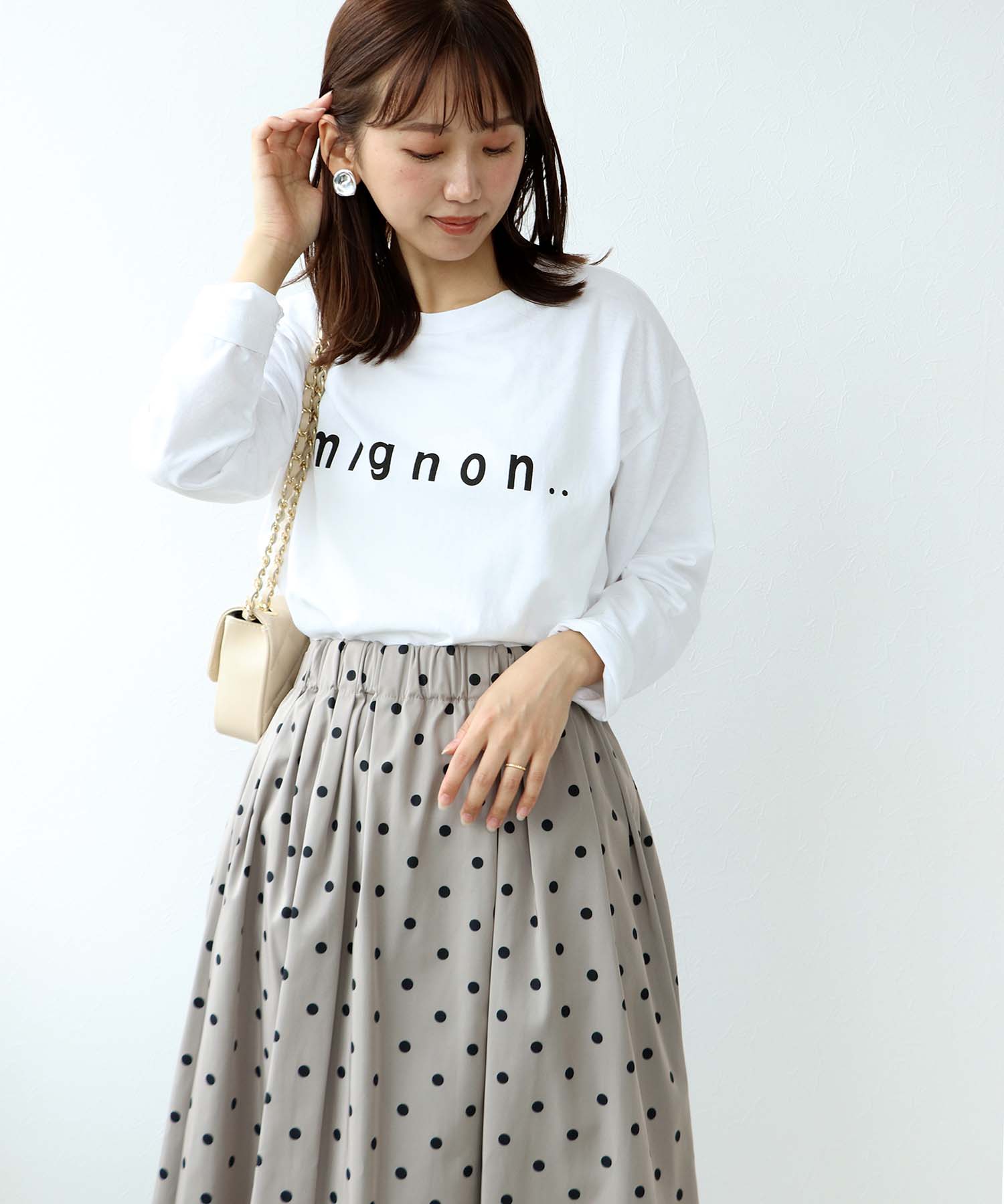 MIGNONプリントビックロンTシャツ