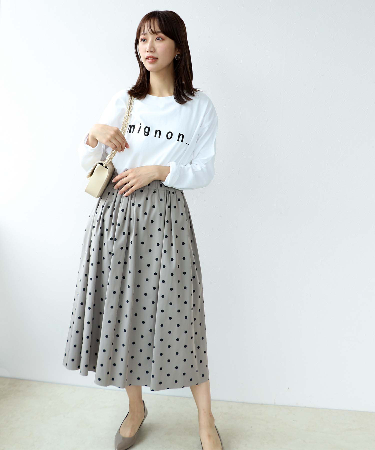 MIGNONプリントビックロンTシャツ