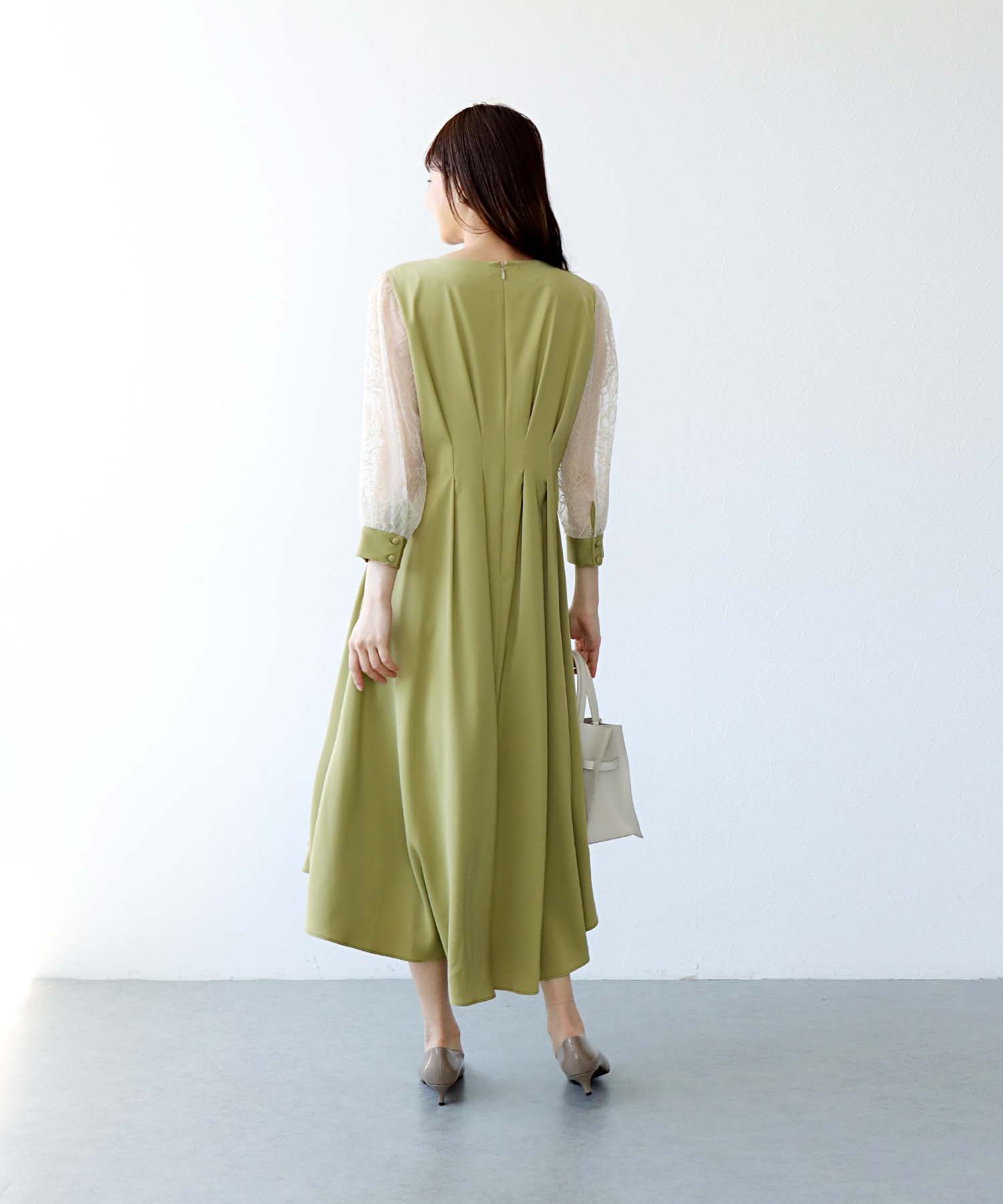 ウエストタックフィッシュテールワンピース