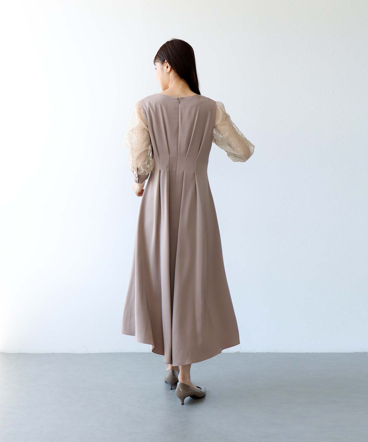 ウエストタックフィッシュテールワンピース