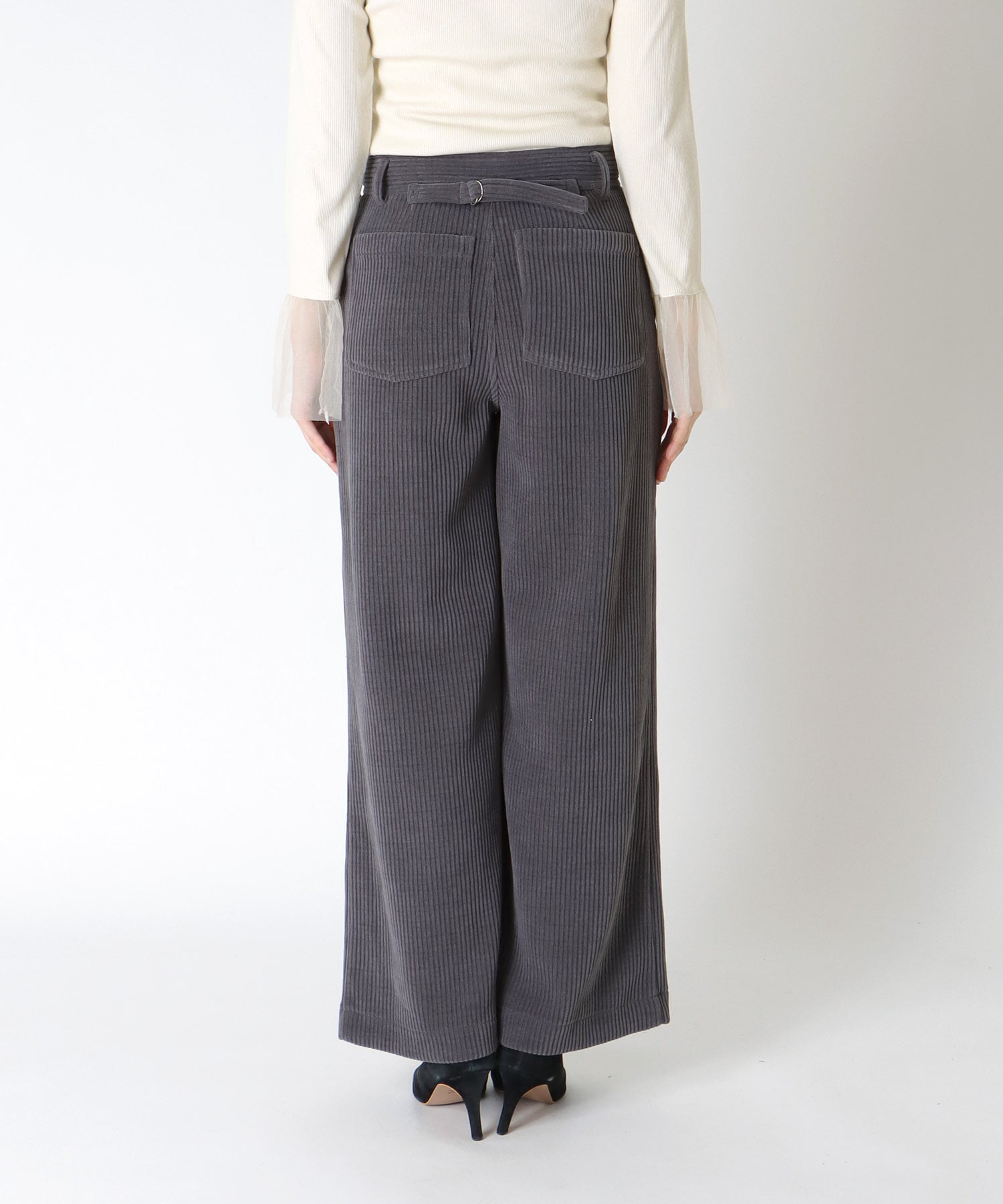 カットコーデュロイストレートワイドパンツ【WEB先行販売】