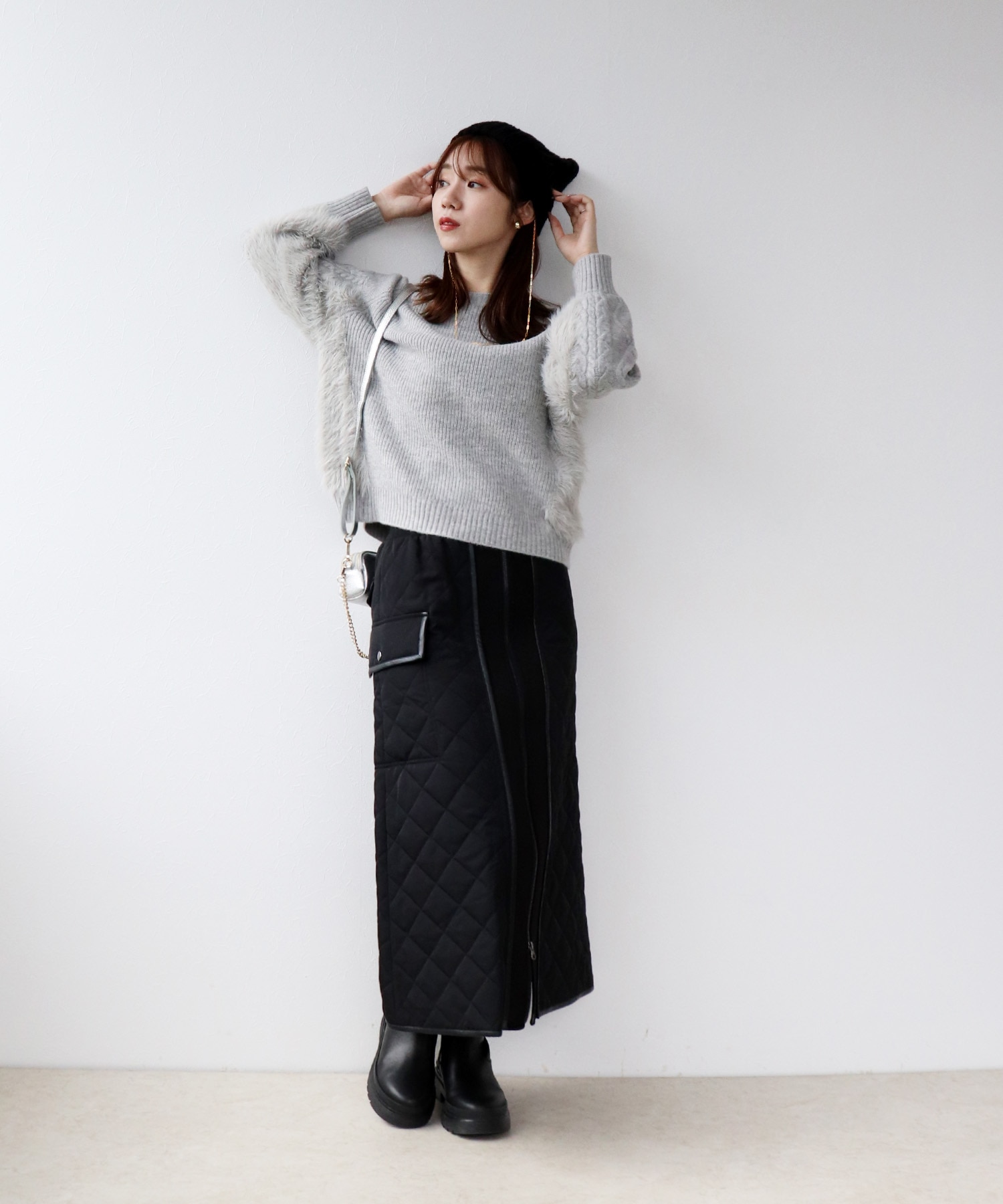 チェーン付リブボブキャップ【CLIPPER CASUALS/クリッパー カジュアル】