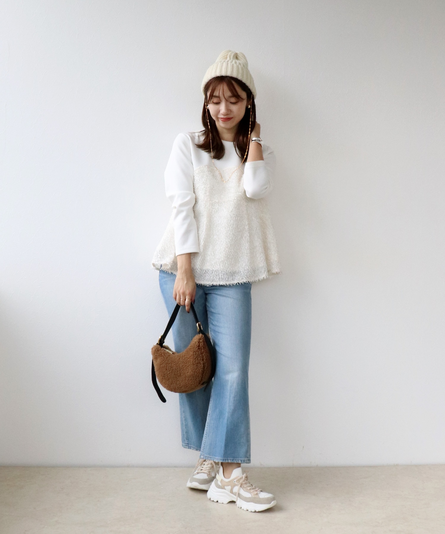 チェーン付リブボブキャップ【CLIPPER CASUALS/クリッパー カジュアル】