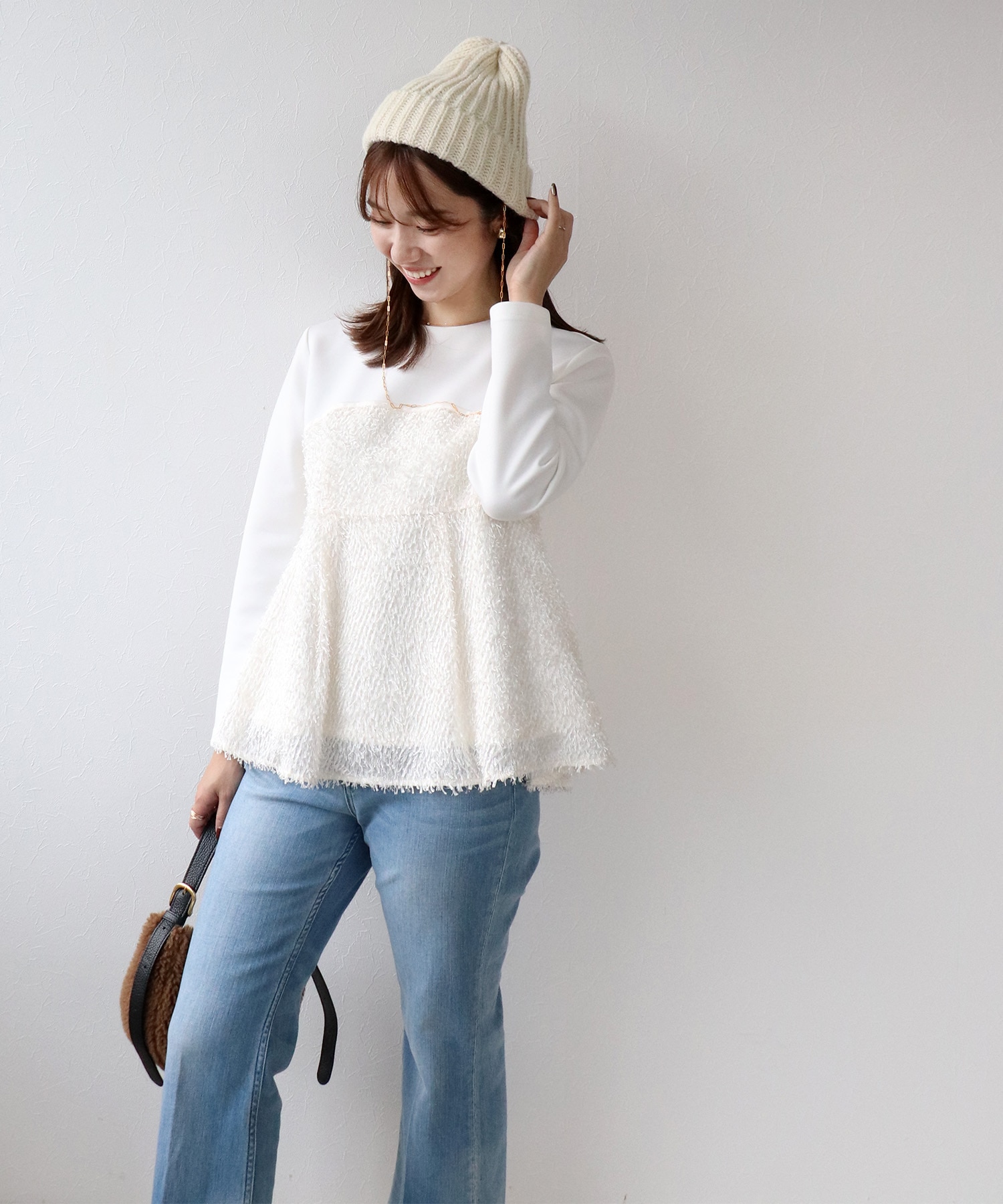 チェーン付リブボブキャップ【CLIPPER CASUALS/クリッパー カジュアル】