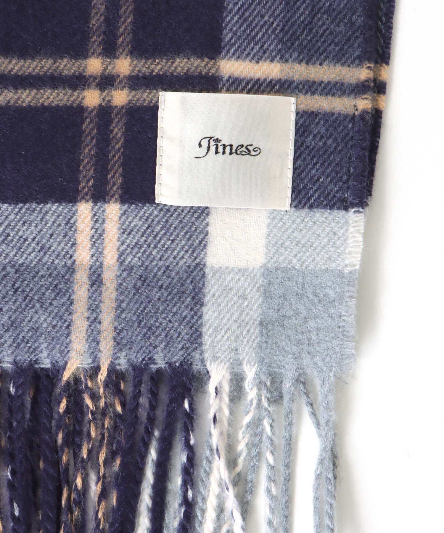 ソフトタッチ・チェック大判ストール 60×180