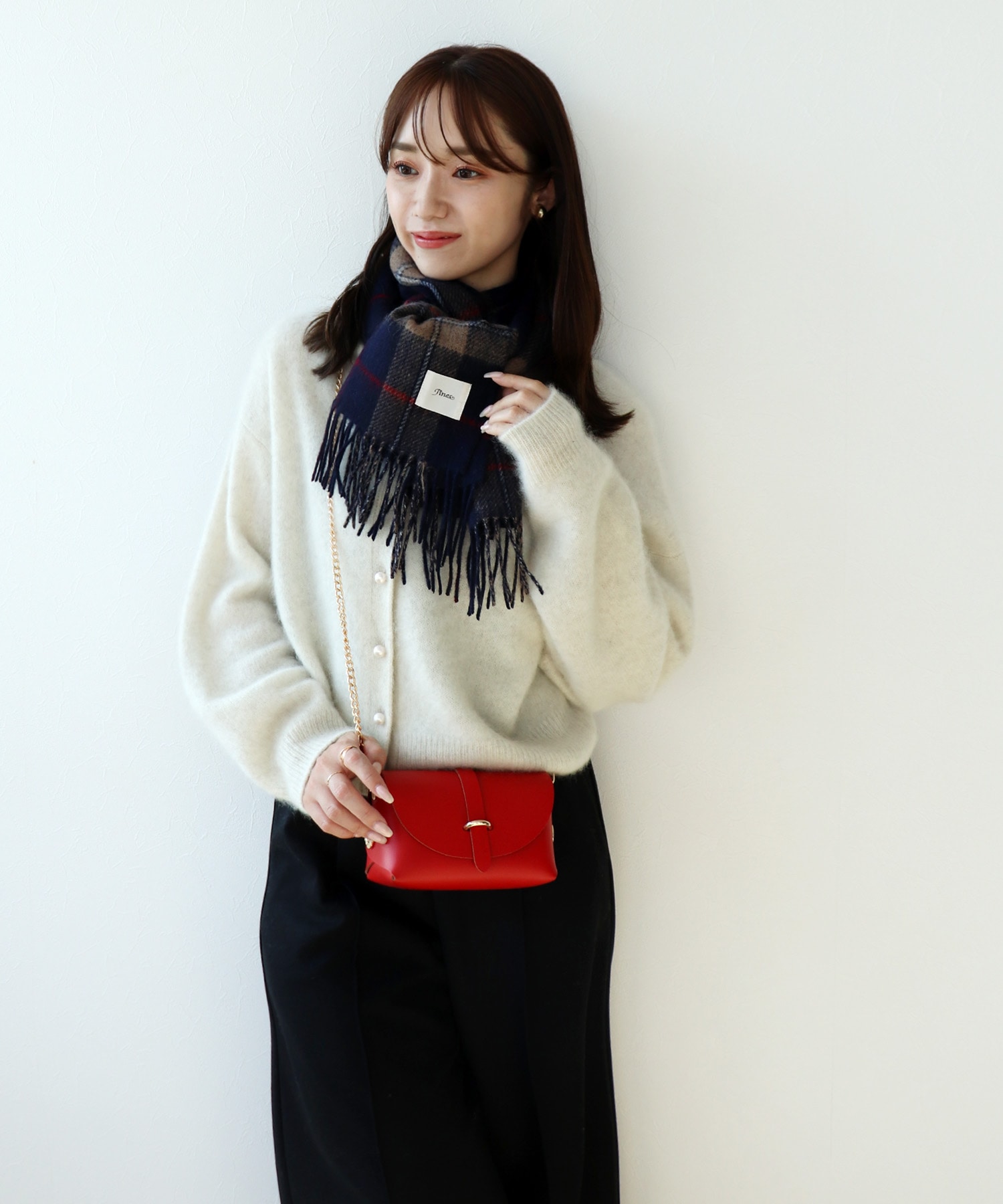 ウールカシミア リバーシブルストール 30×170 | AND ON JIONE ウールカシミア リバーシブルストール 30×170 | AND ON JIONE