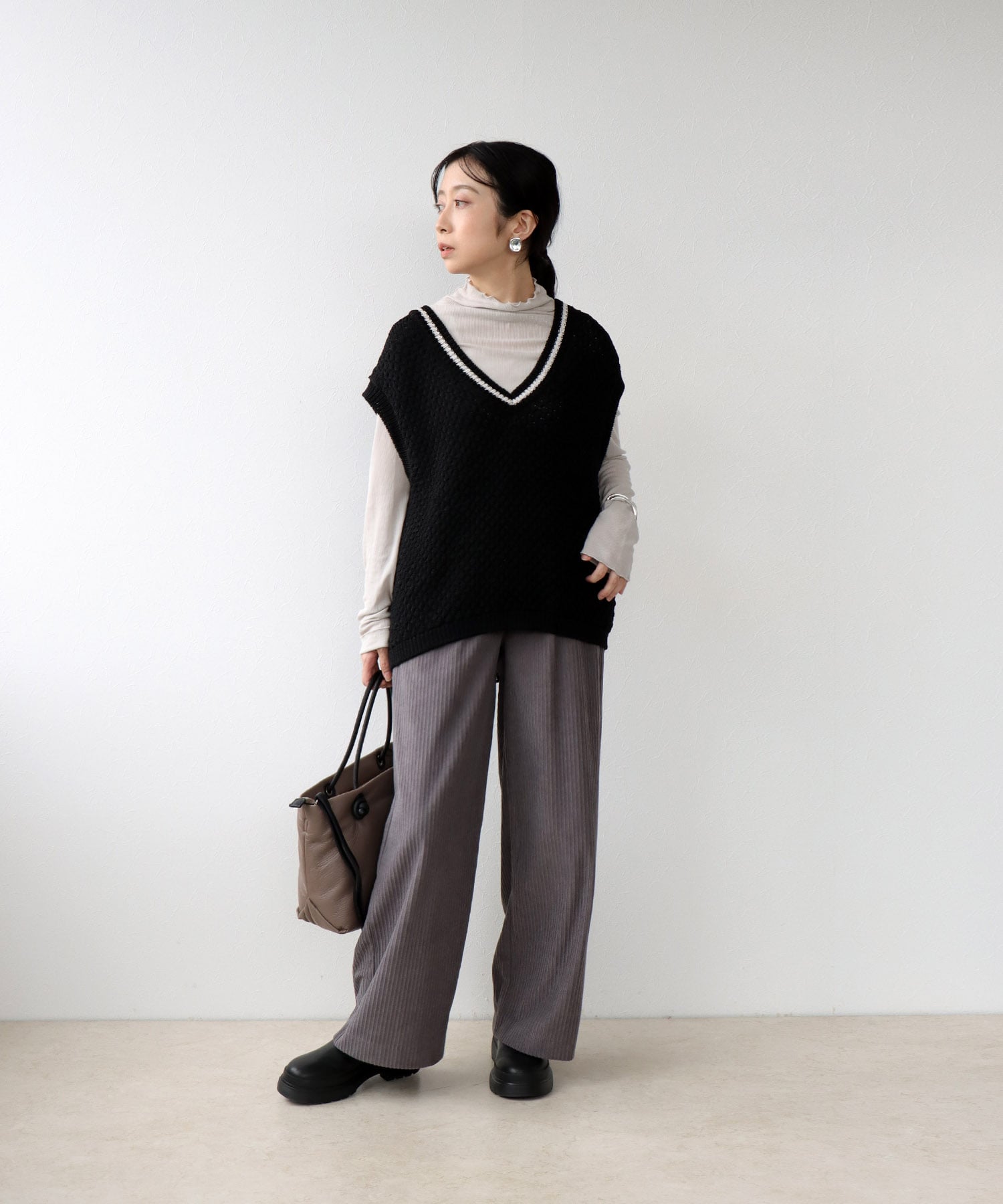 ストレッチコーデュロイイージーパンツ