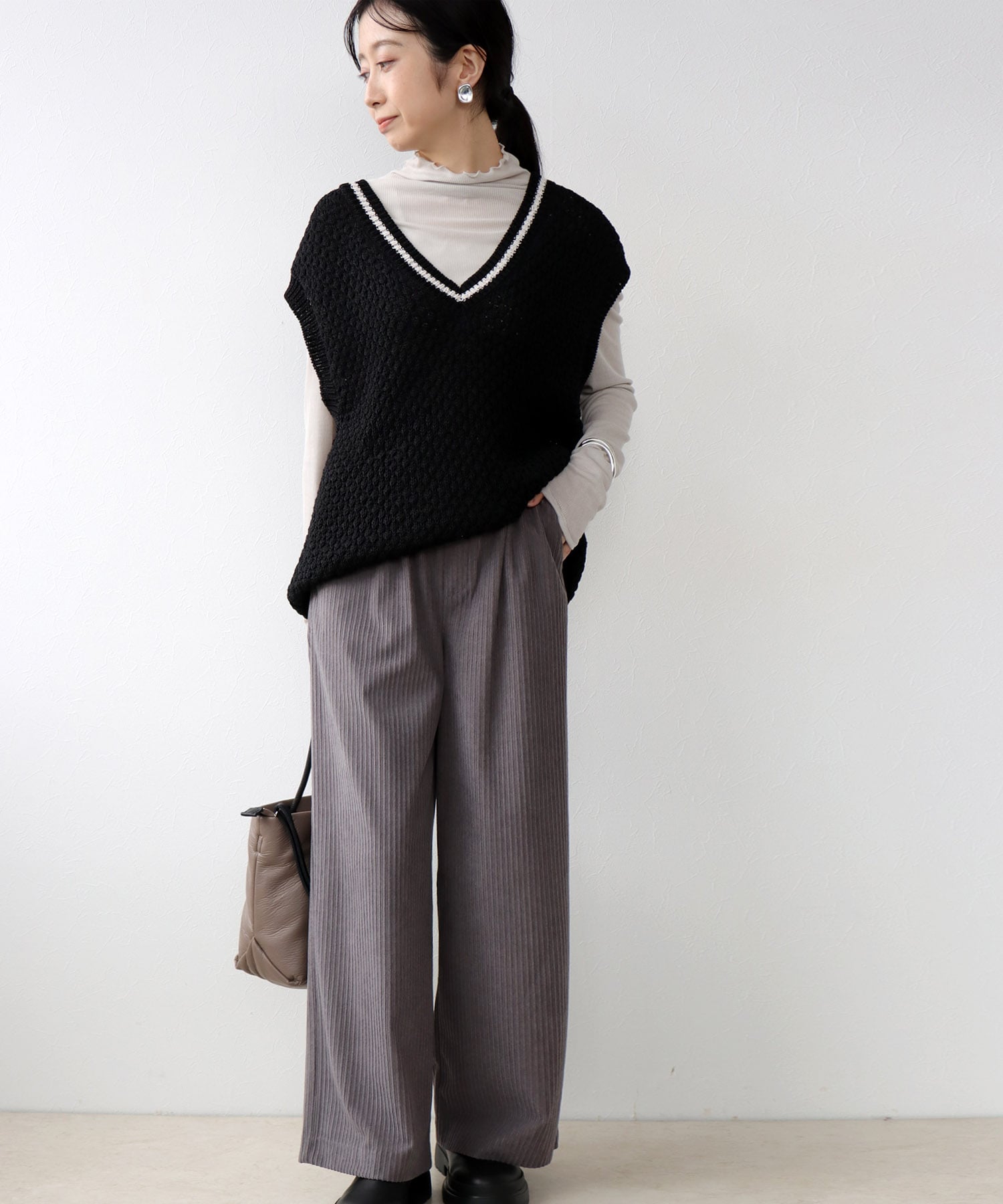 ストレッチコーデュロイイージーパンツ