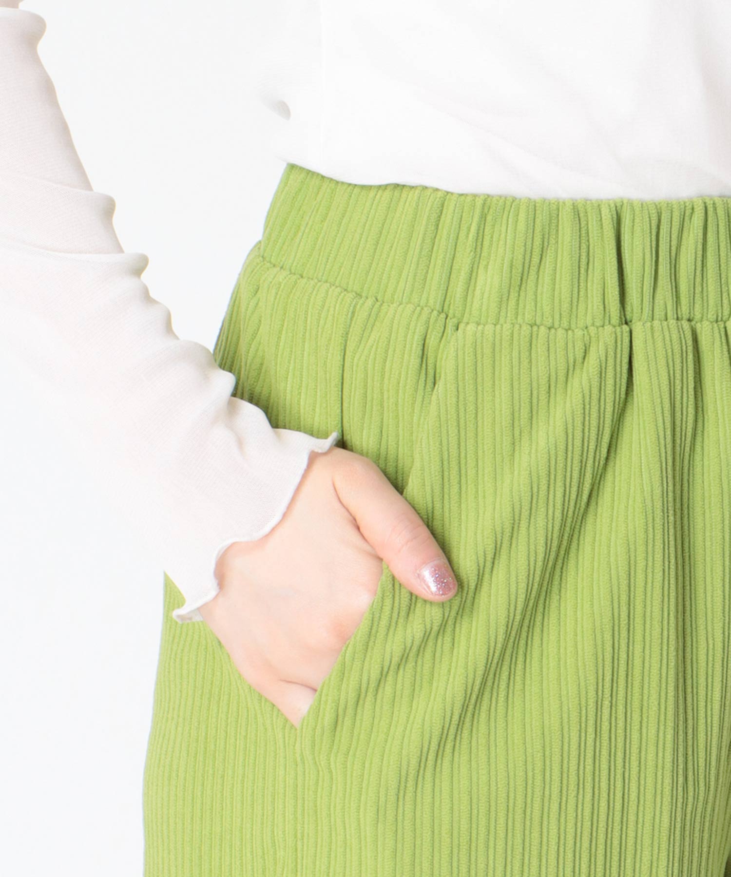 ストレッチコーデュロイイージーパンツ