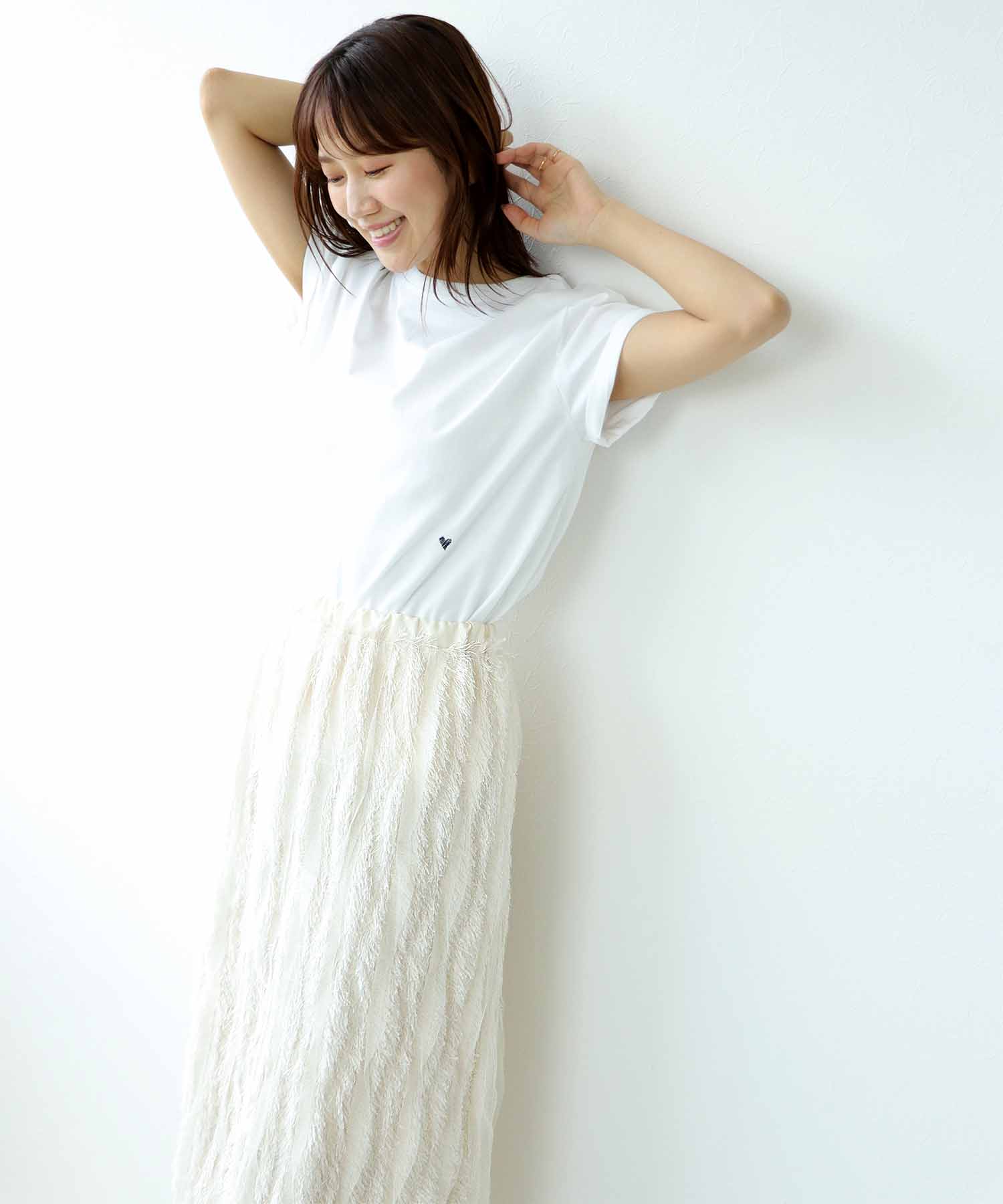ハート刺繍Tシャツ