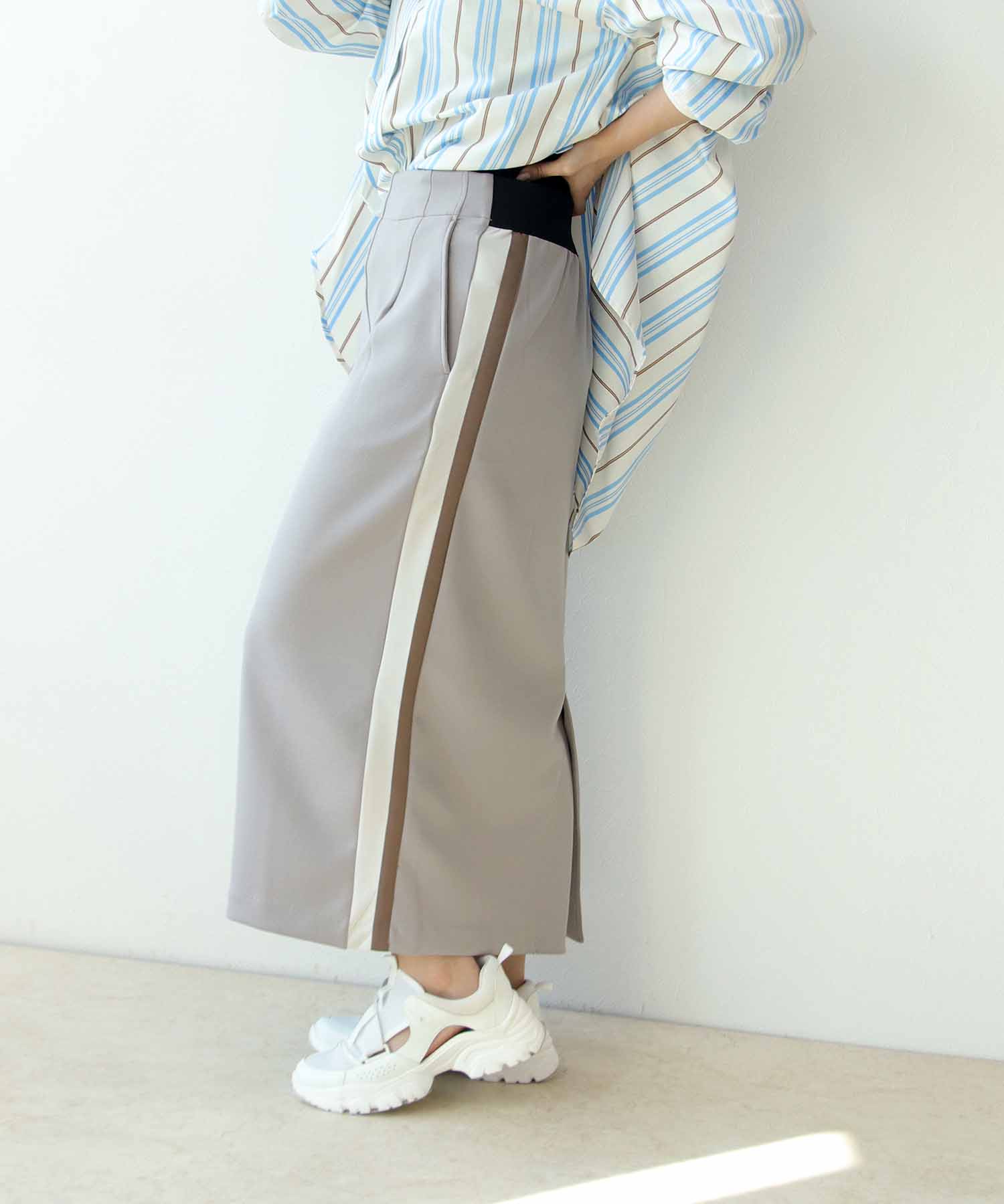 アクアジャージーサイドラインスカート | AND ON JIONE STORE アクアジャージーサイドラインスカート | AND ON JIONE STORE