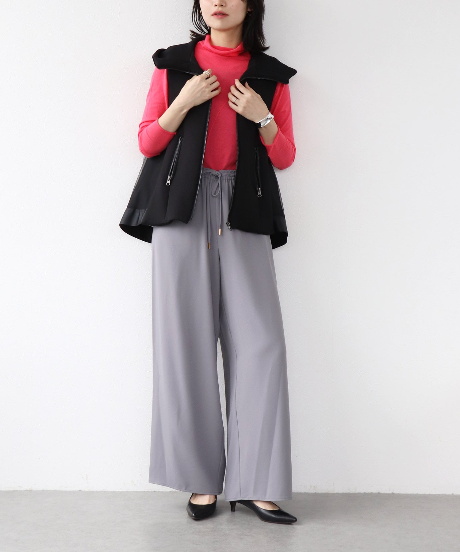 ダンボール異素材切替バックチュールベスト