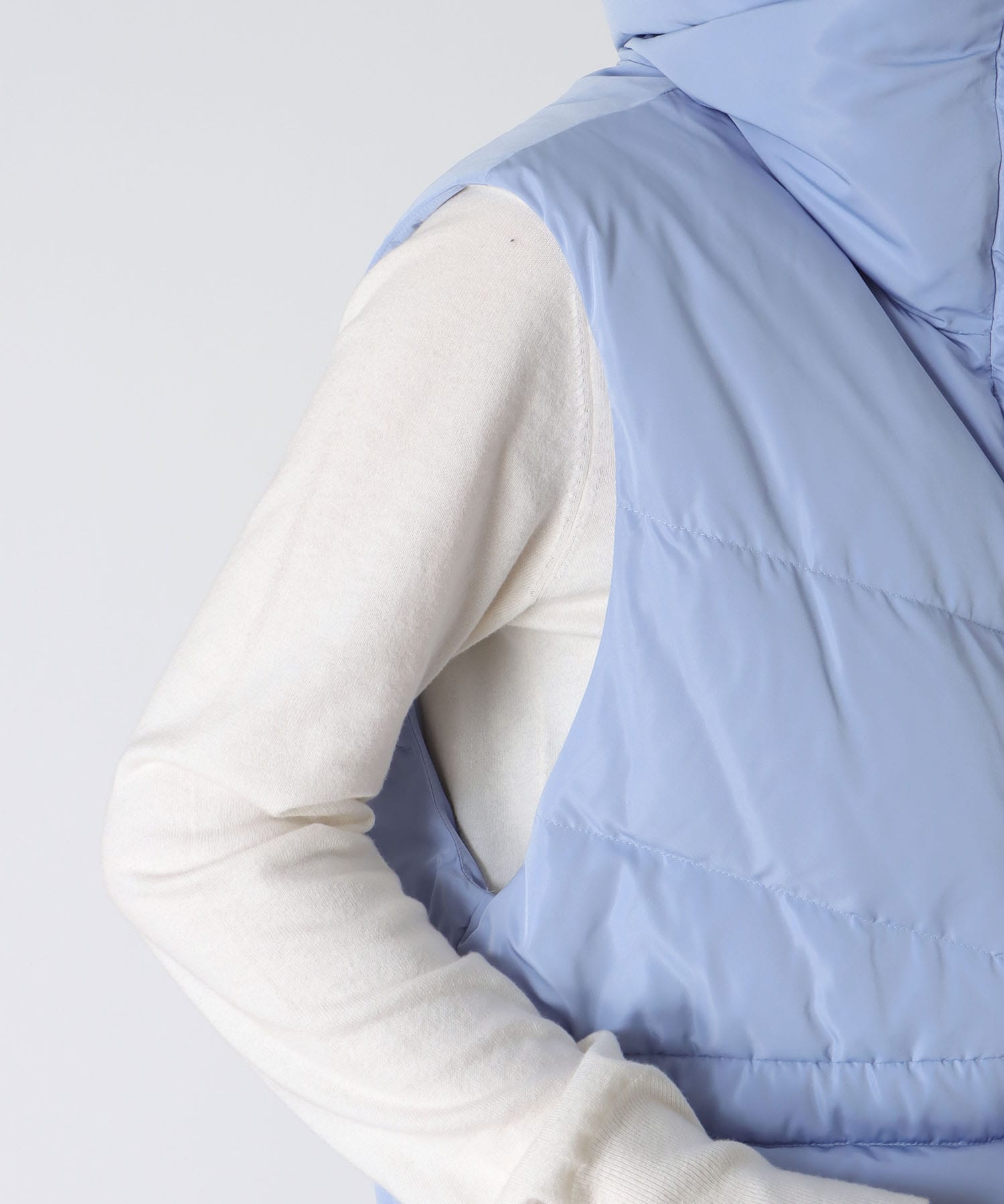 2WAYファーポケットダウンベスト