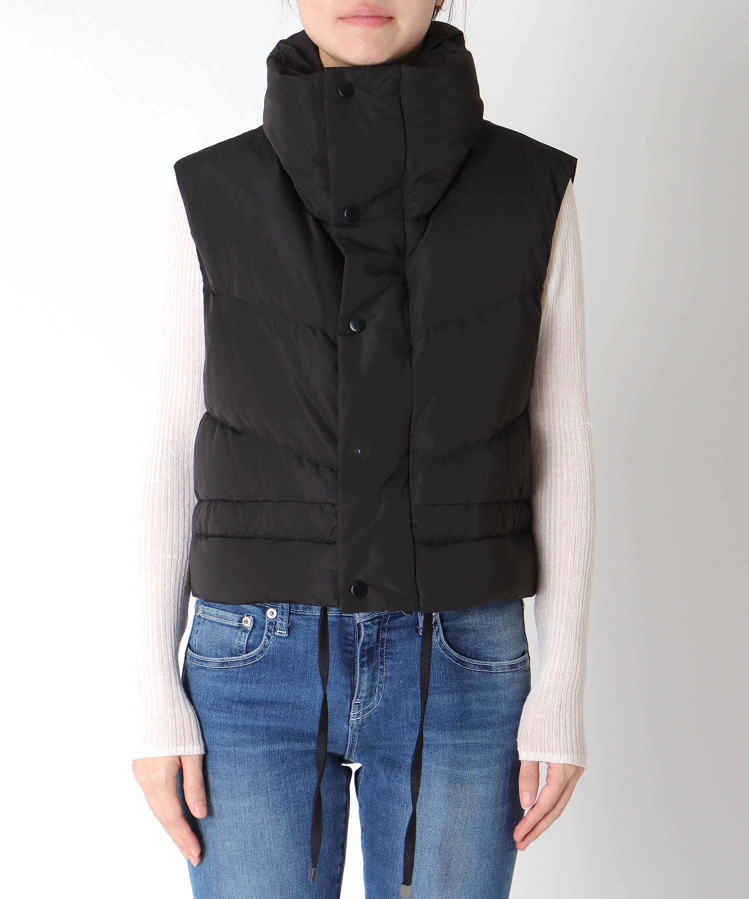 2WAYファーポケットダウンベスト