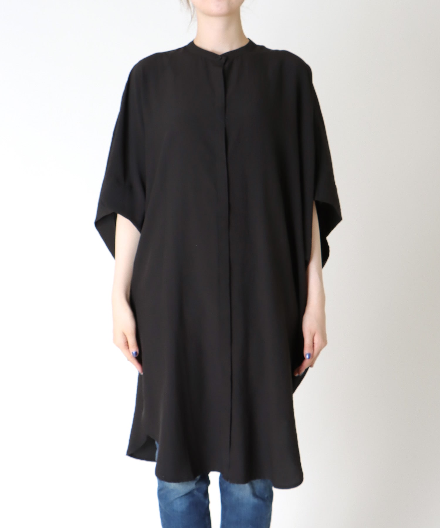 ドレープロングシャツ