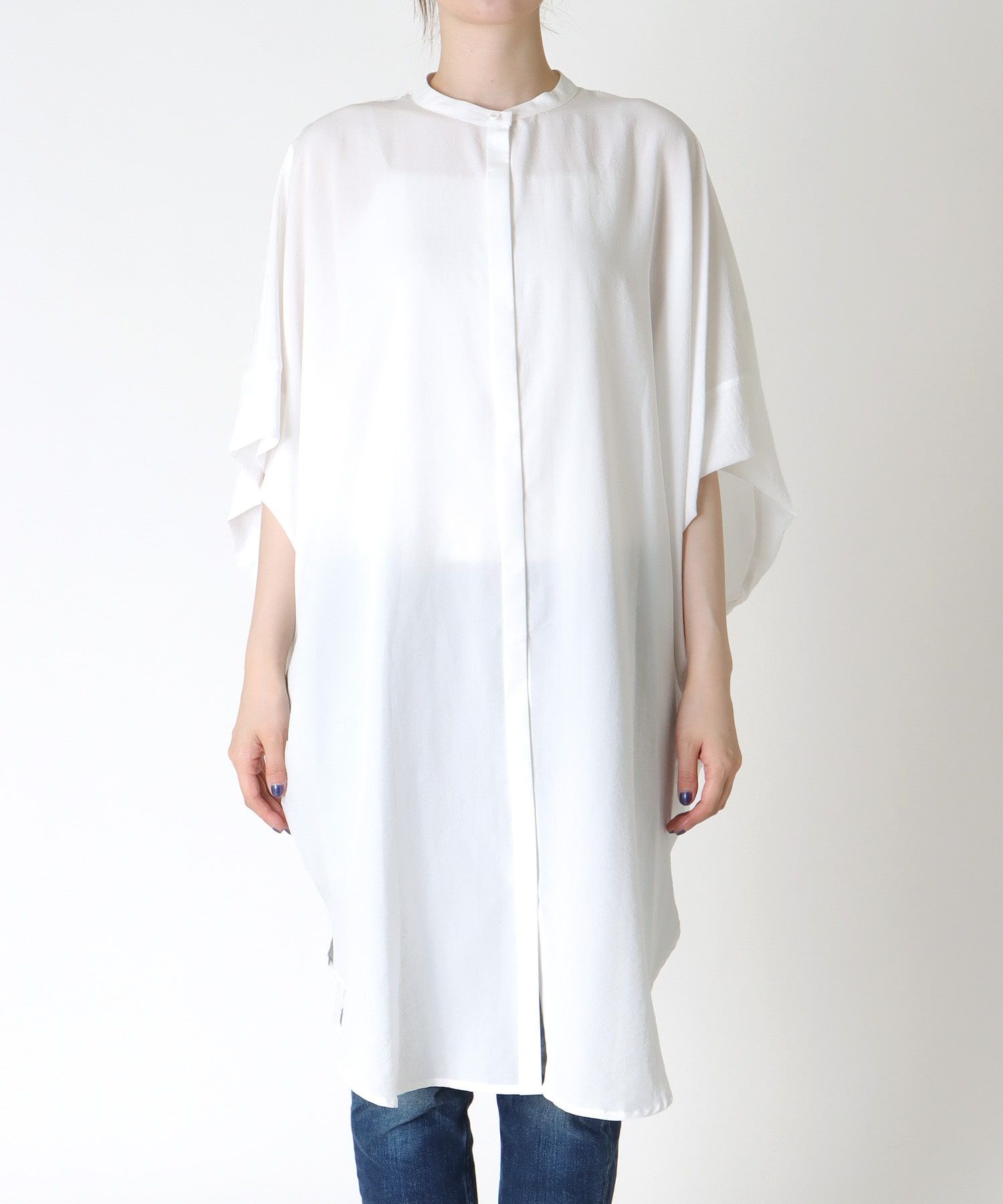 ドレープロングシャツ