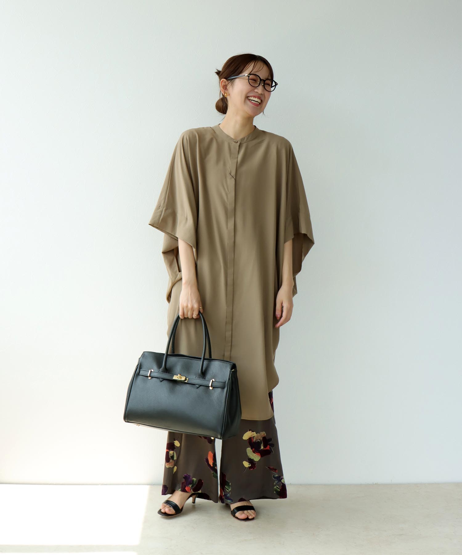 ドレープロングシャツ